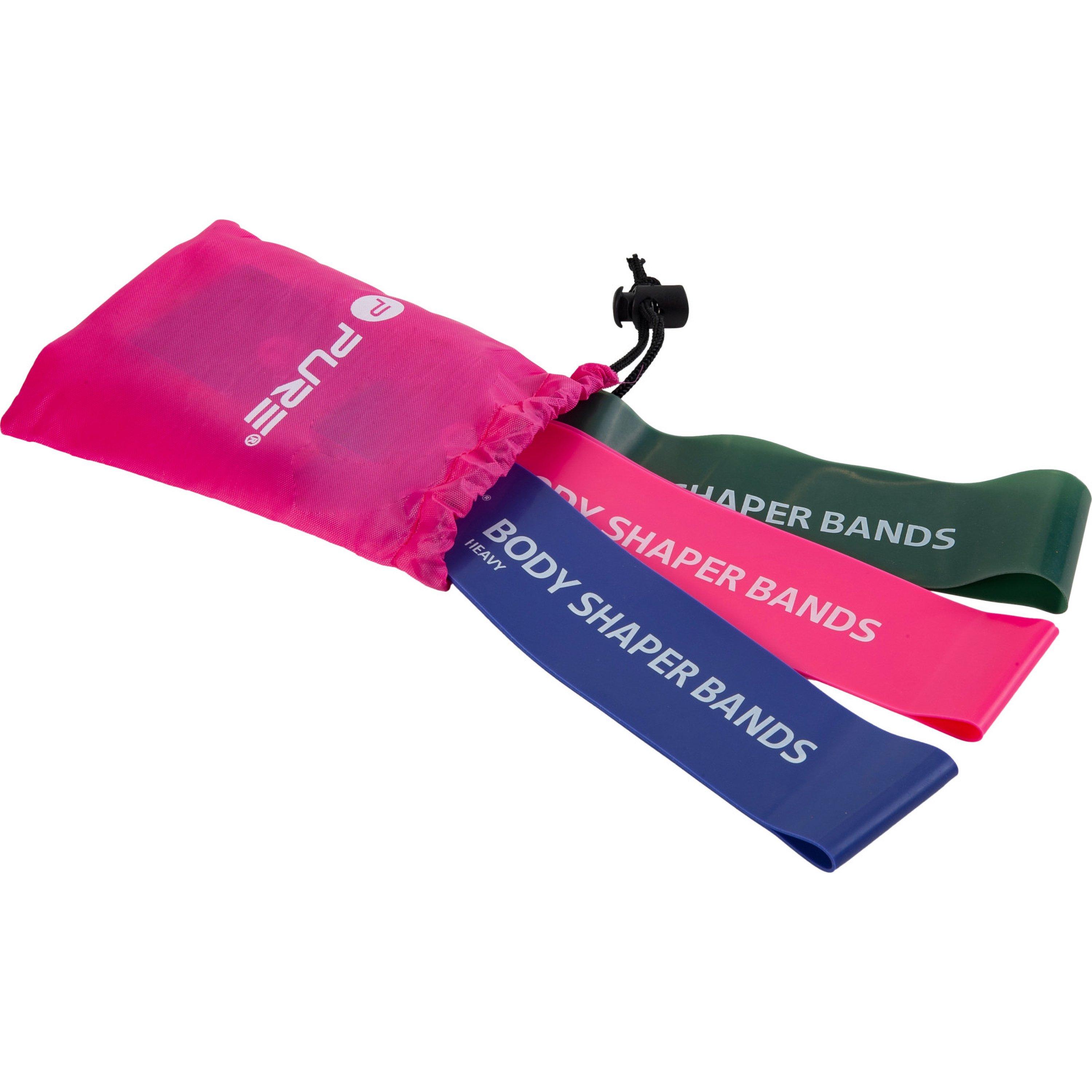 Pink/Green/Blue - Pure2Improve - Body Shaper Bands Ladies (Set of 3)