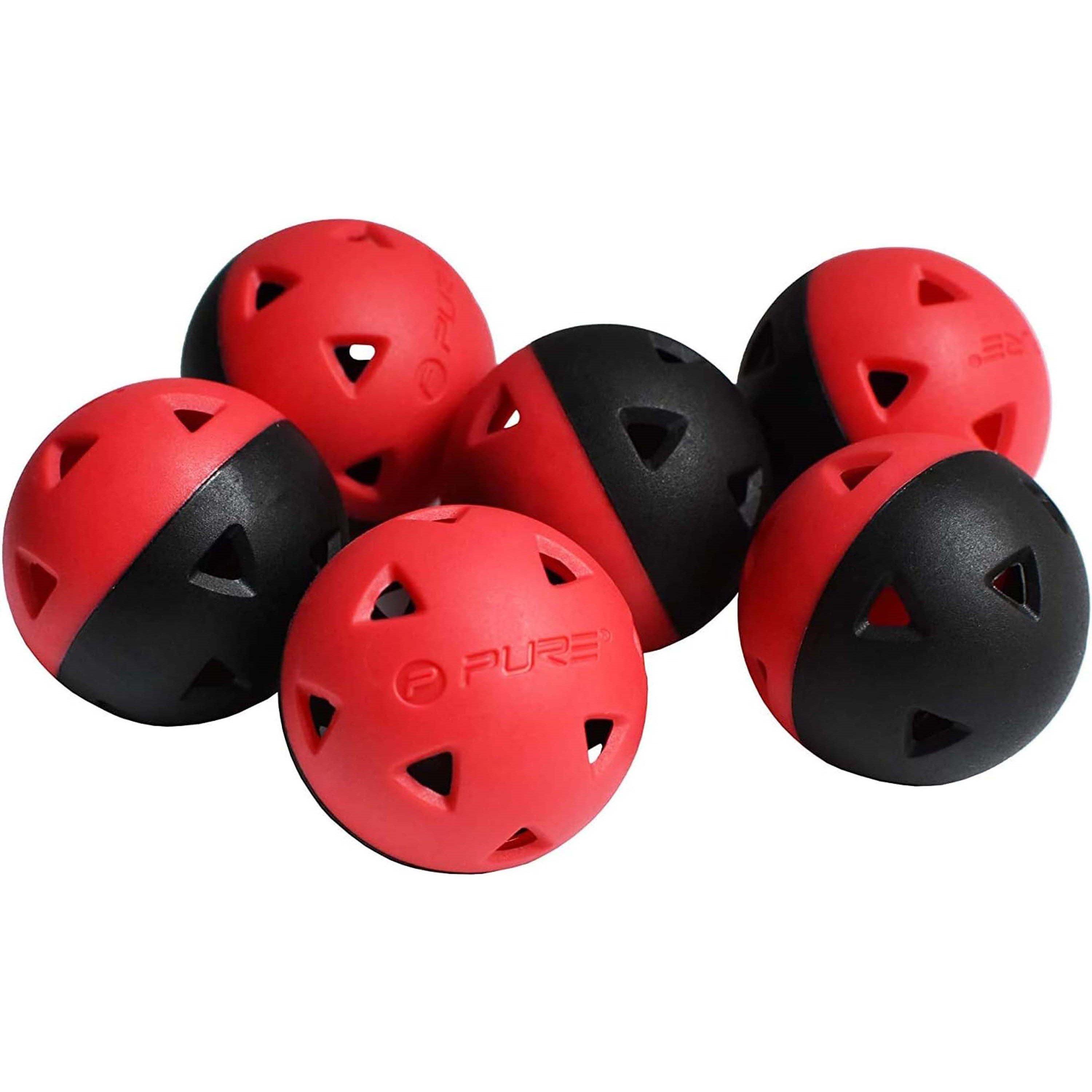 Red/Black - Pure2Improve - Pure2Improve Golf Impact Balls (Set of 12) - 4