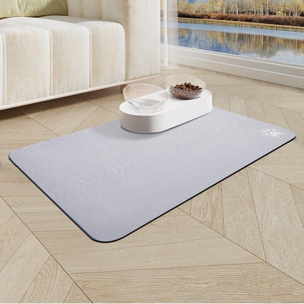 Light Grey - KIDKID PET - Washable Diatom Mud Pet Mat With Nonslip Bottom - 2