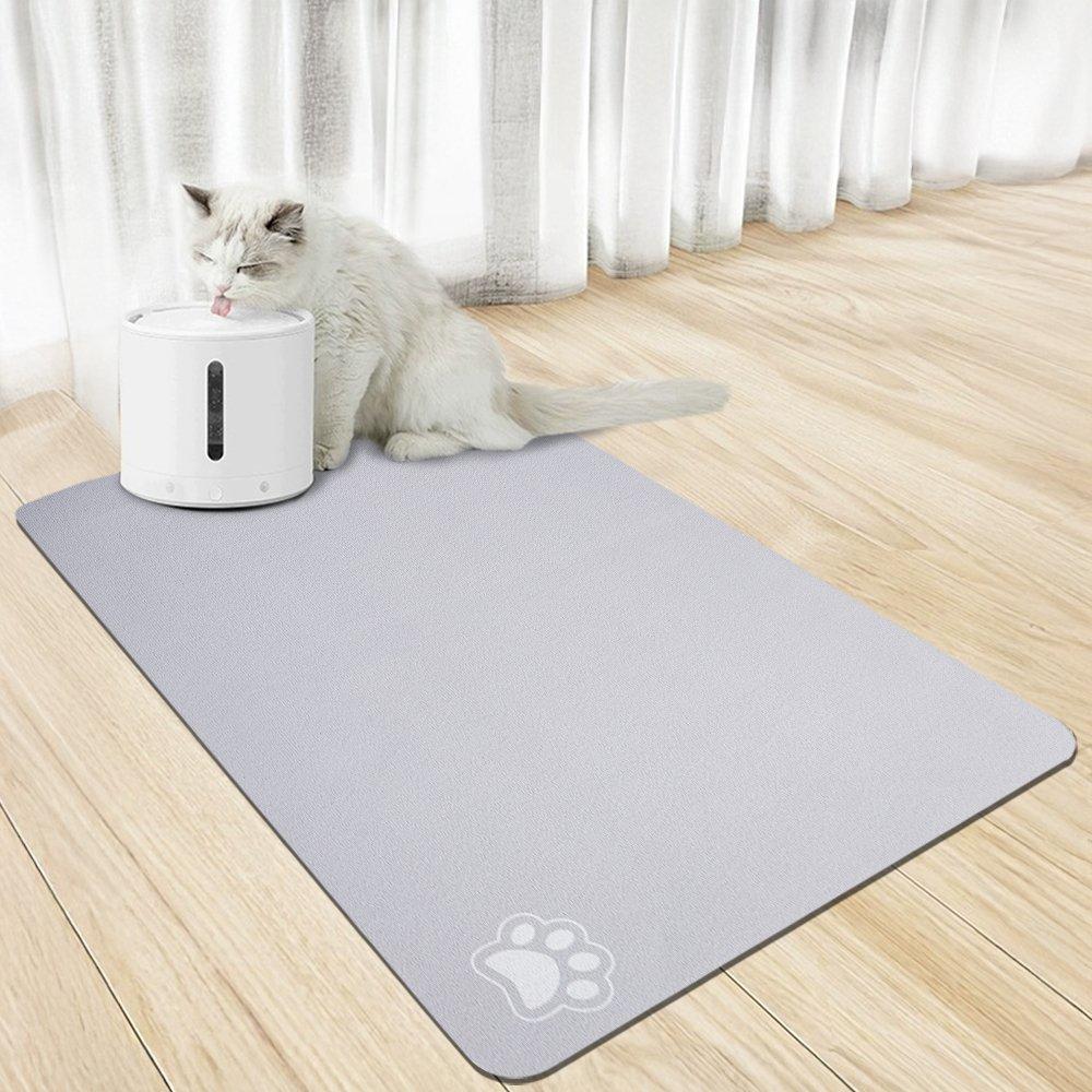 Light Grey - KIDKID PET - Washable Diatom Mud Pet Mat With Nonslip Bottom - 3