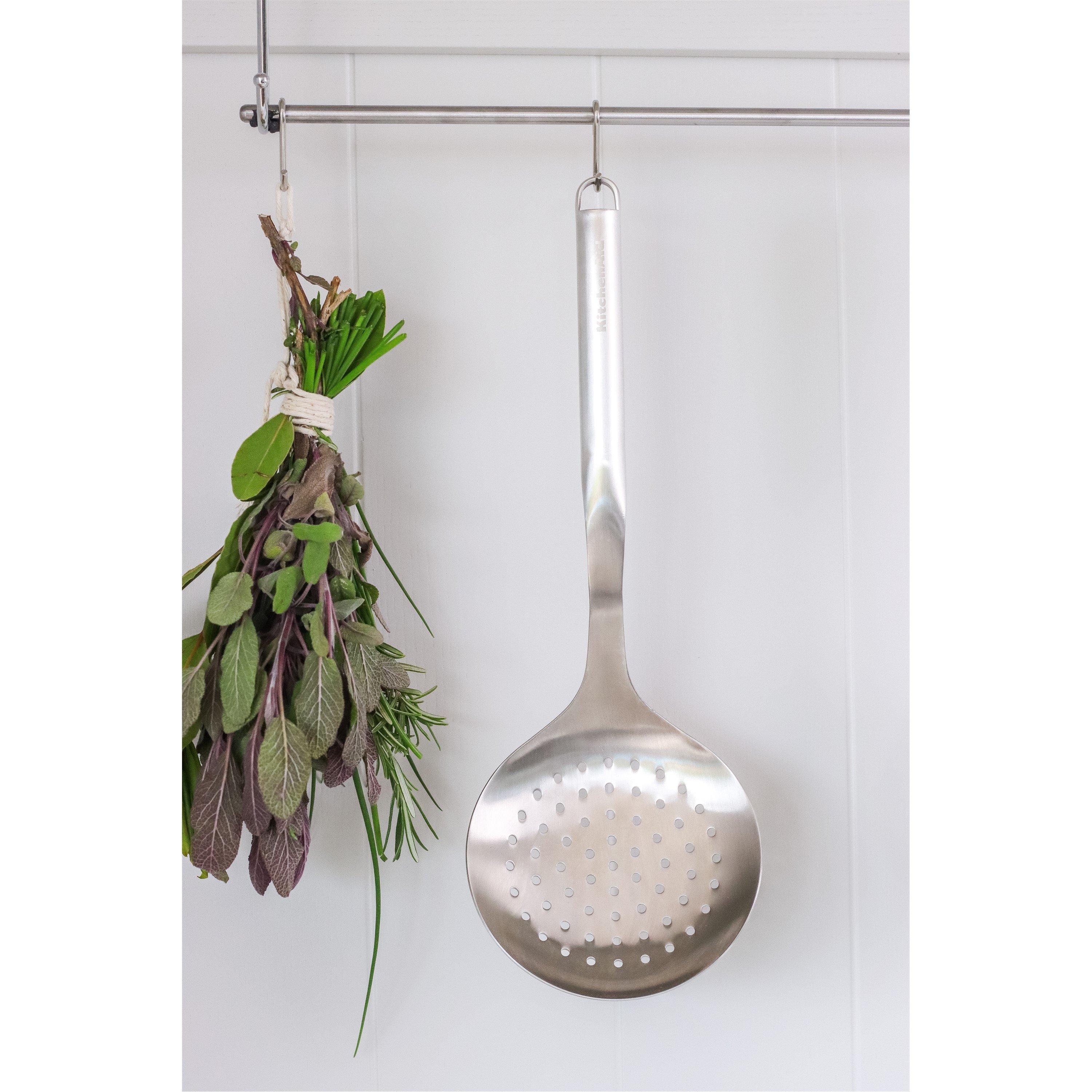 Silver - KitchenAid - KitchenAid Premium Stainless Steel Skimming Spoon - 2