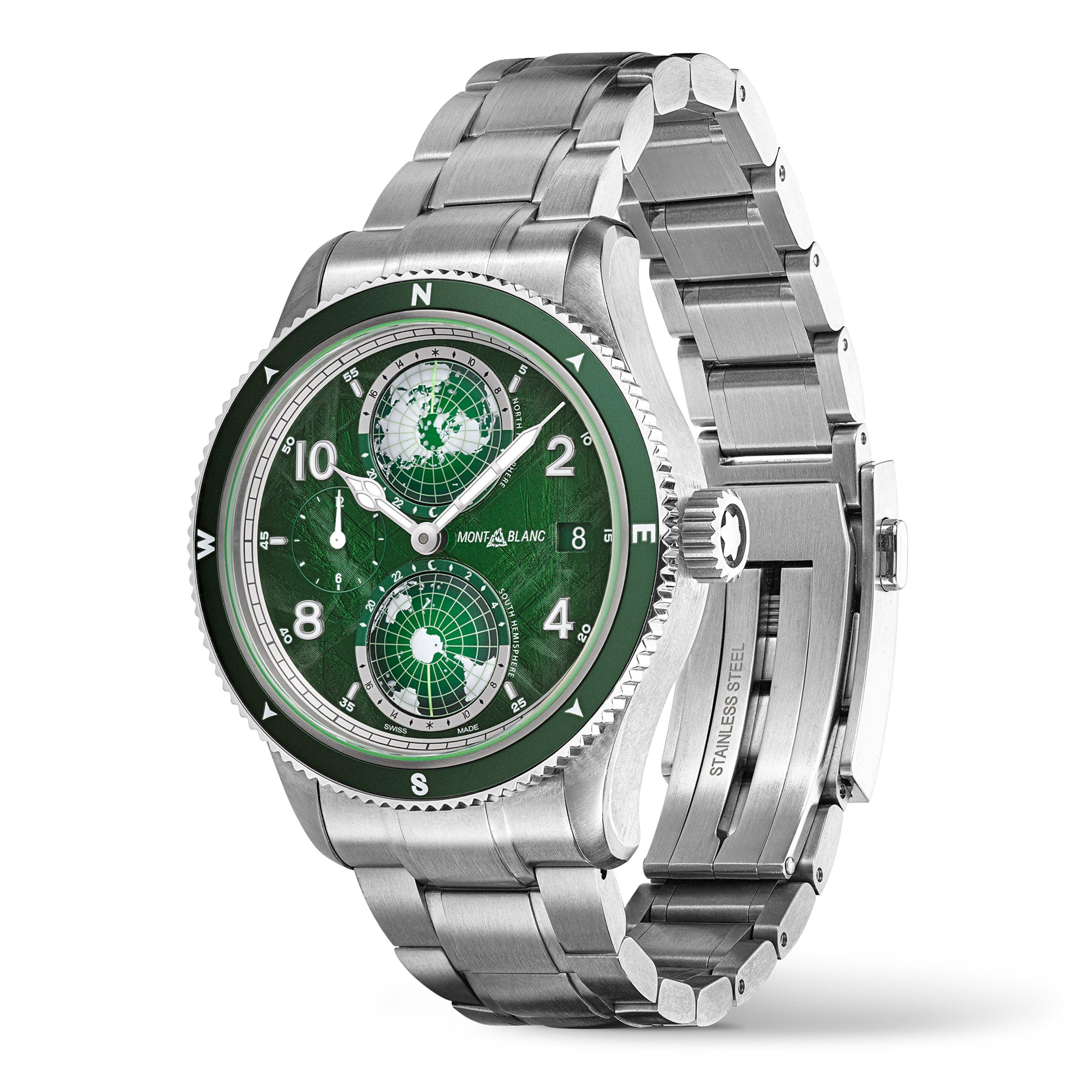 Green/silver - Montblanc - 1858 Geosphere Watch - 3