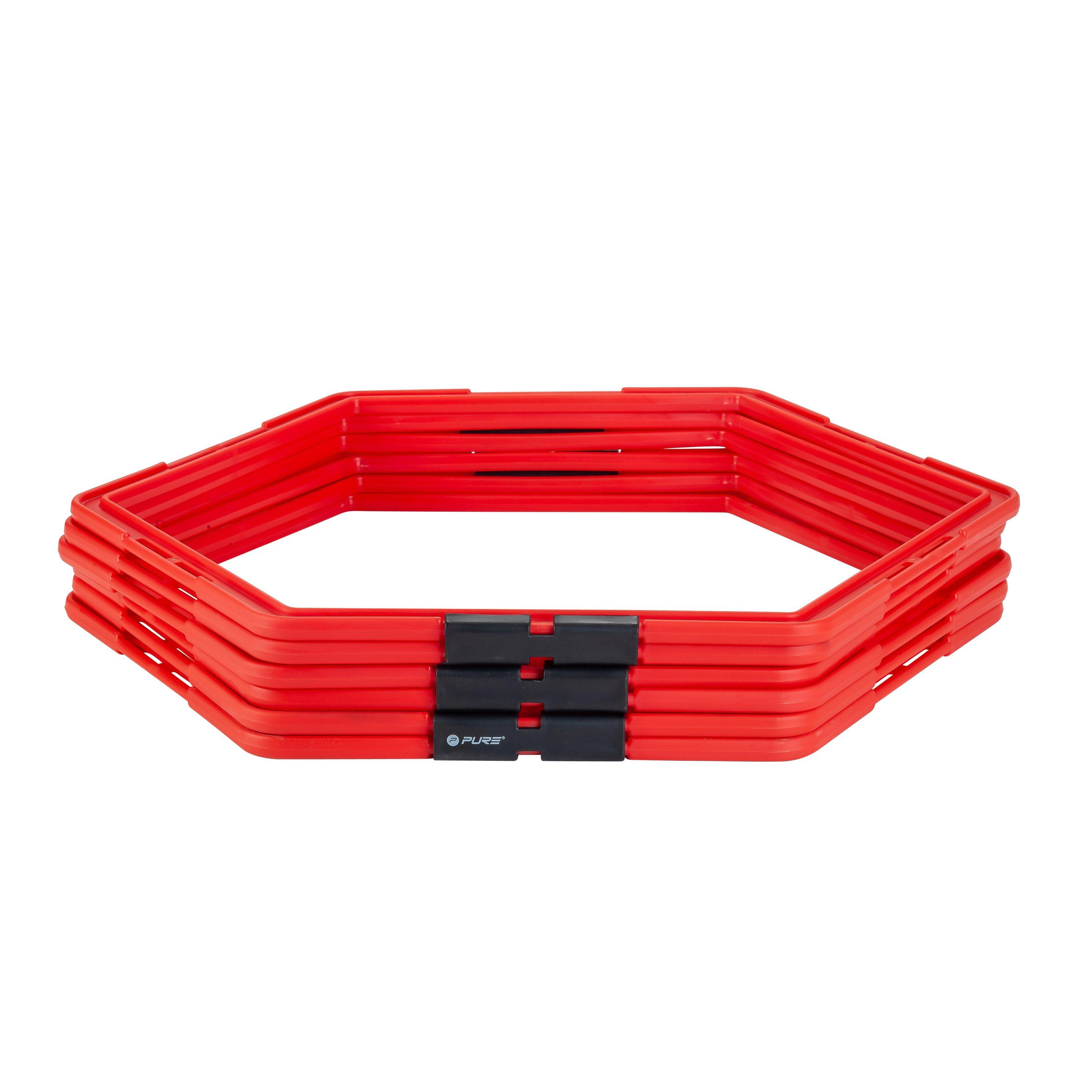 Red - Pure2Improve - Pure2Improve Hexagon Agility Grid - 2