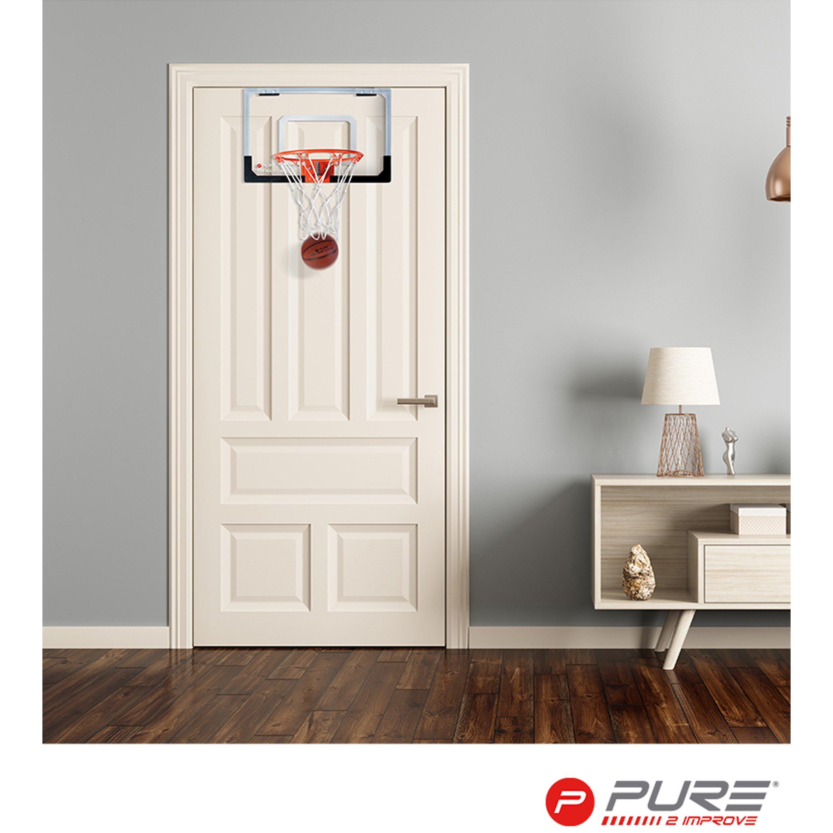 White - Pure2Improve - Pure2Improve Classic Mini Basketball Fun Hoop - 3