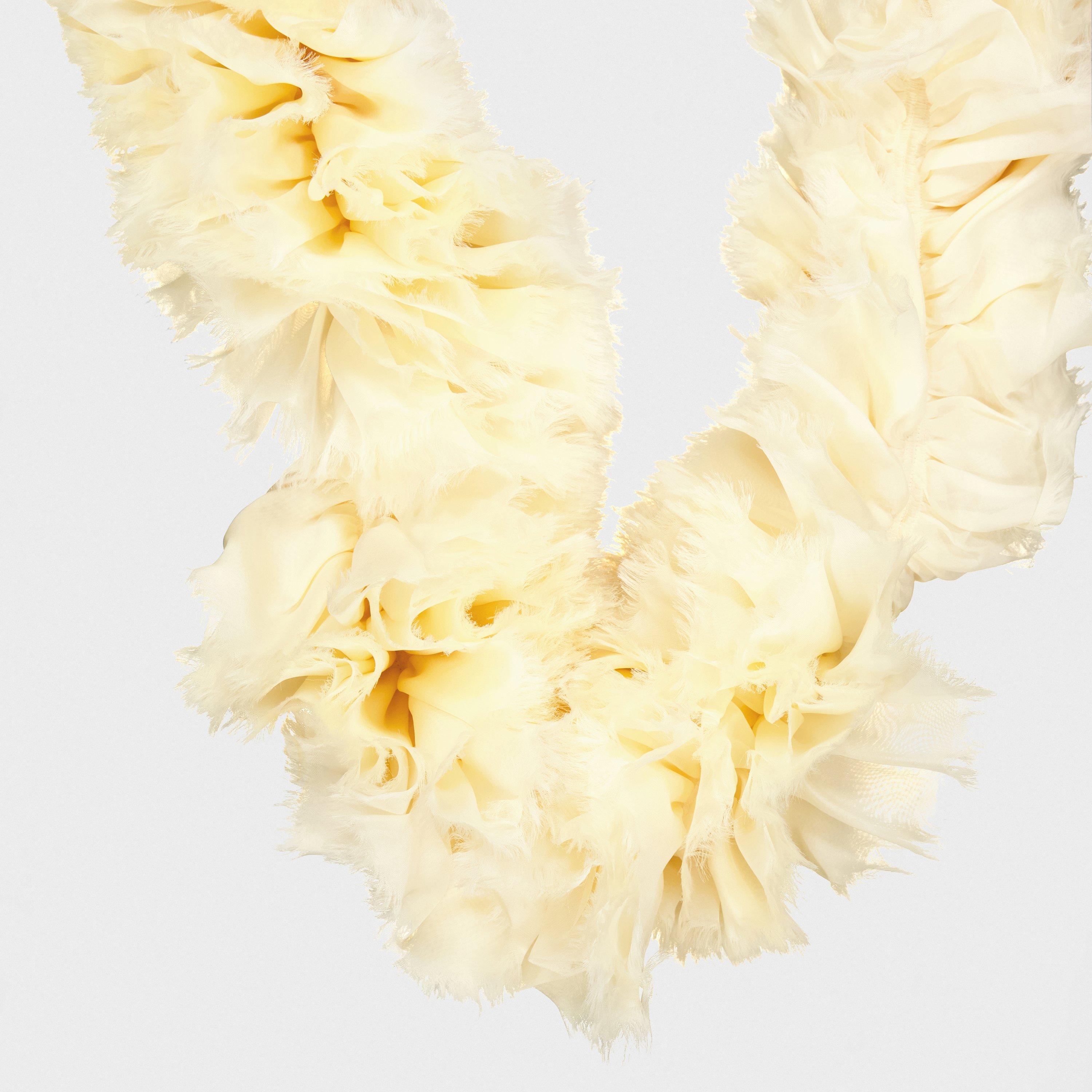 Ivory - Gucci - Women's Fine Silk Hand-Finished Scarf - 2