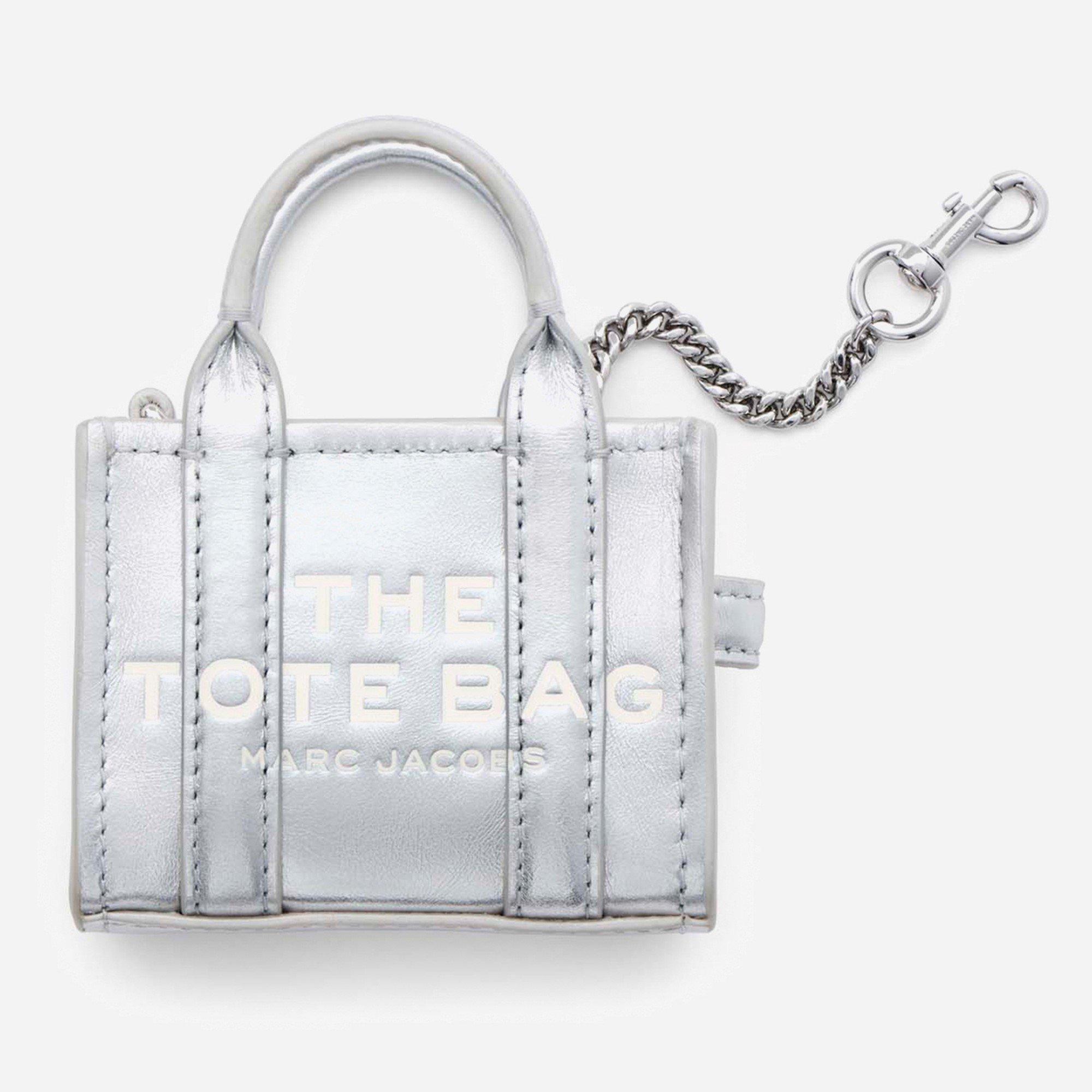 Silver - Marc Jacobs - Women's Lth Nano Chrome Charm - 1