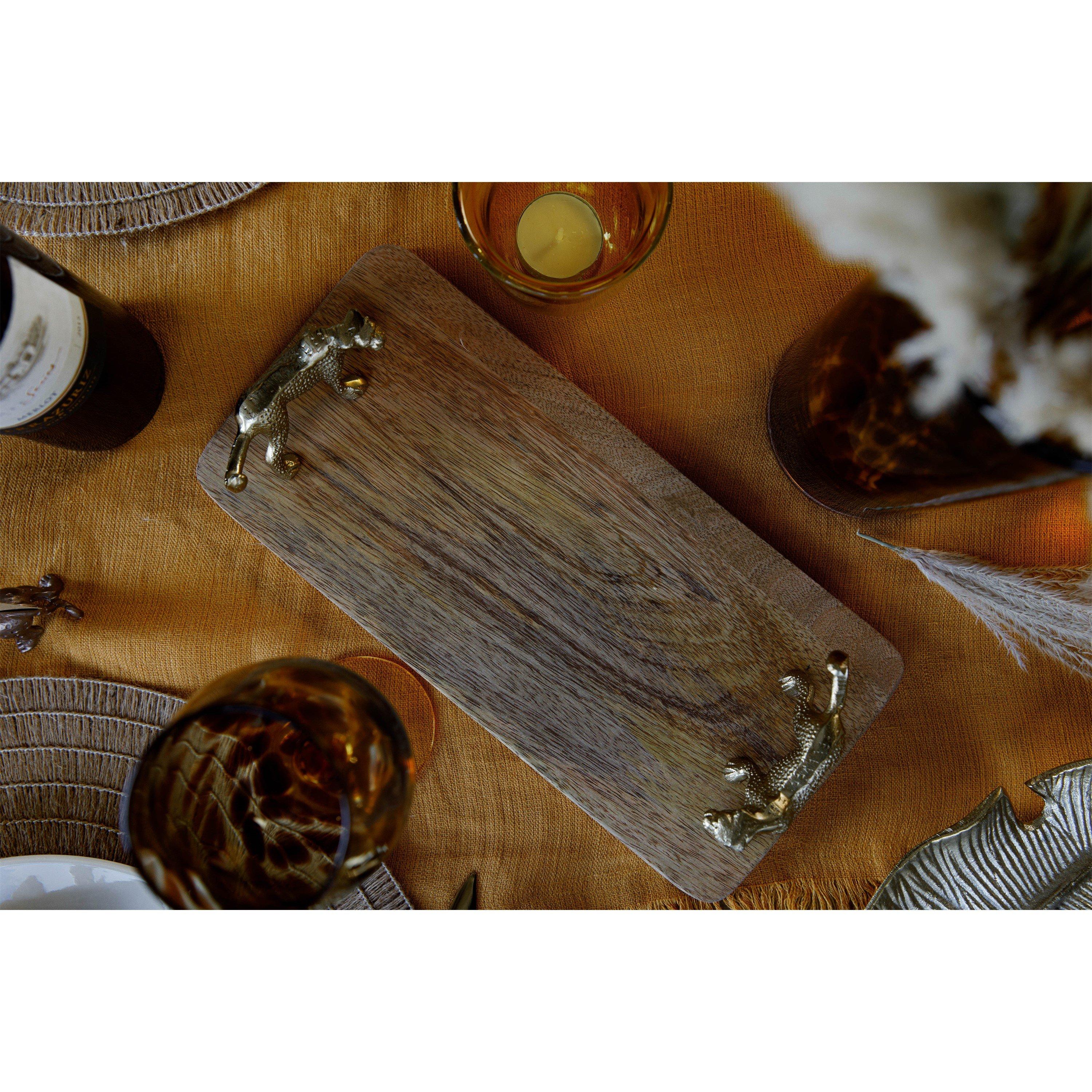 Brown - Artesa - Mango Wood Rectangular Serving Platter - 3