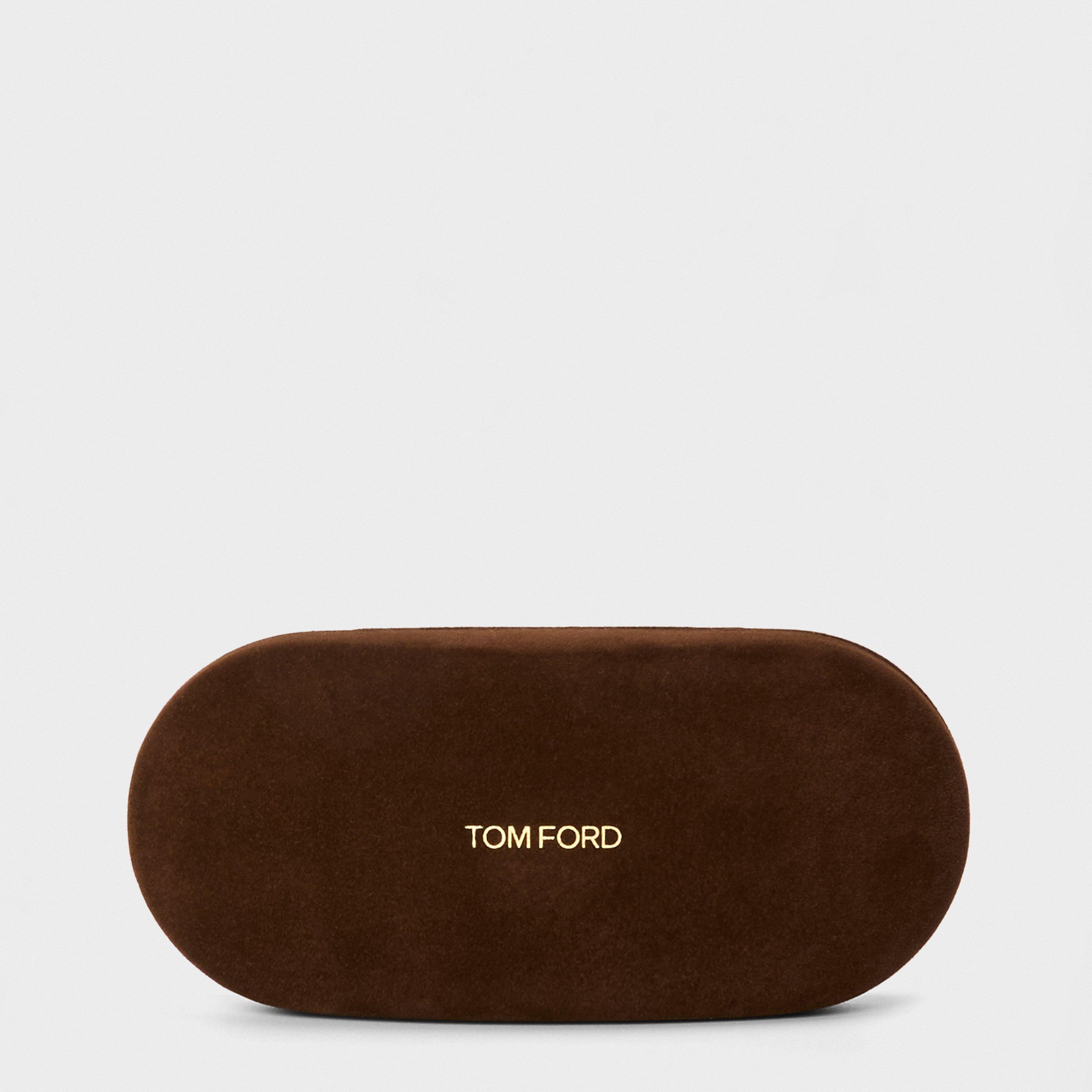 Dark Havana - Tom Ford - Men's Round Sunglasses - 5