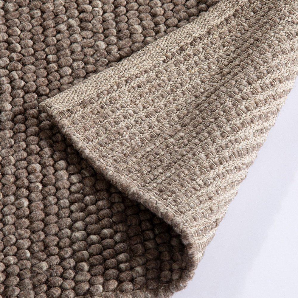 Neutral - Esselle - Delilah Mottled Wool Pebble Taupe Rug 200x290cm - 4