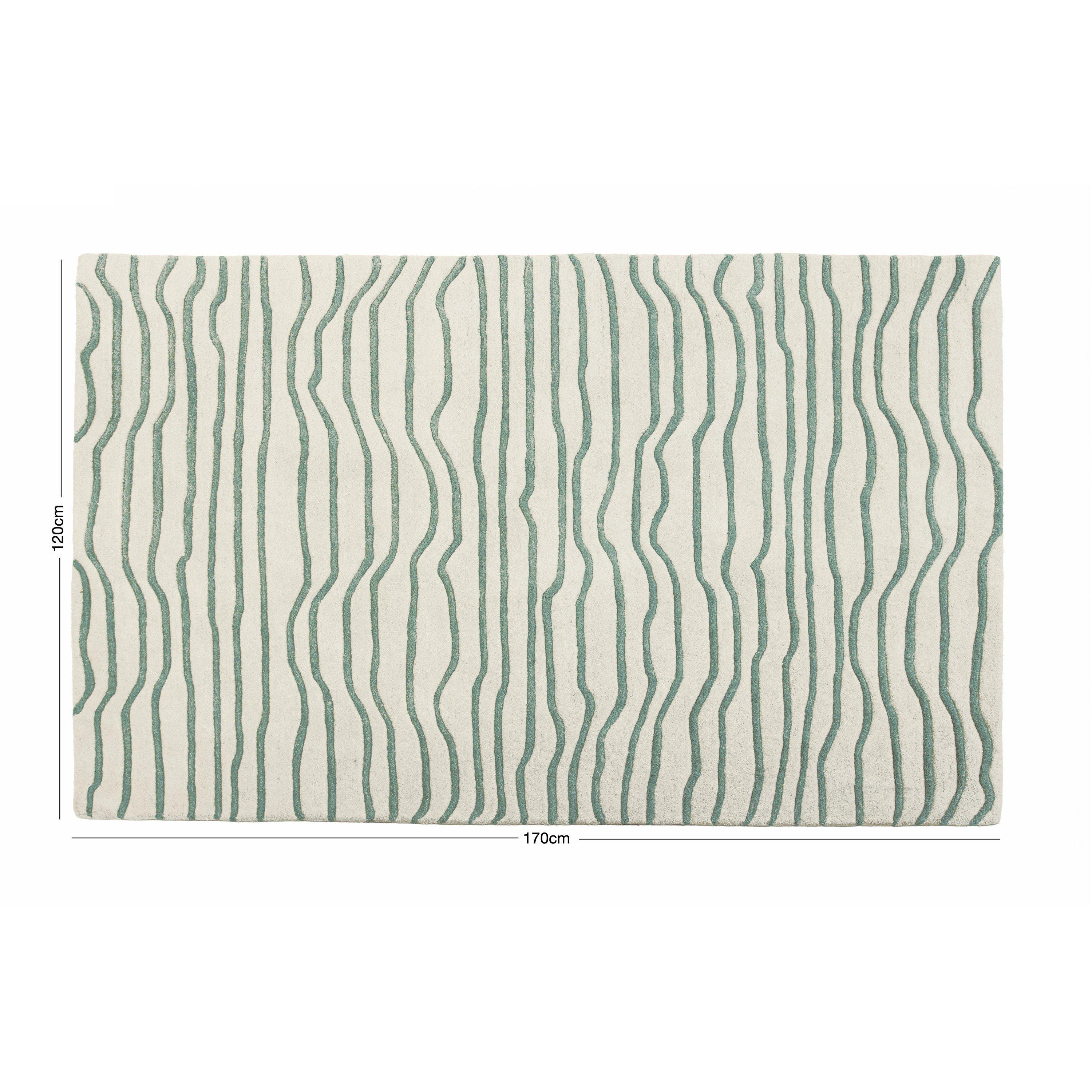 Green - Esselle - Aura Dune Natural / Green 120 x 170cm Rug - 5