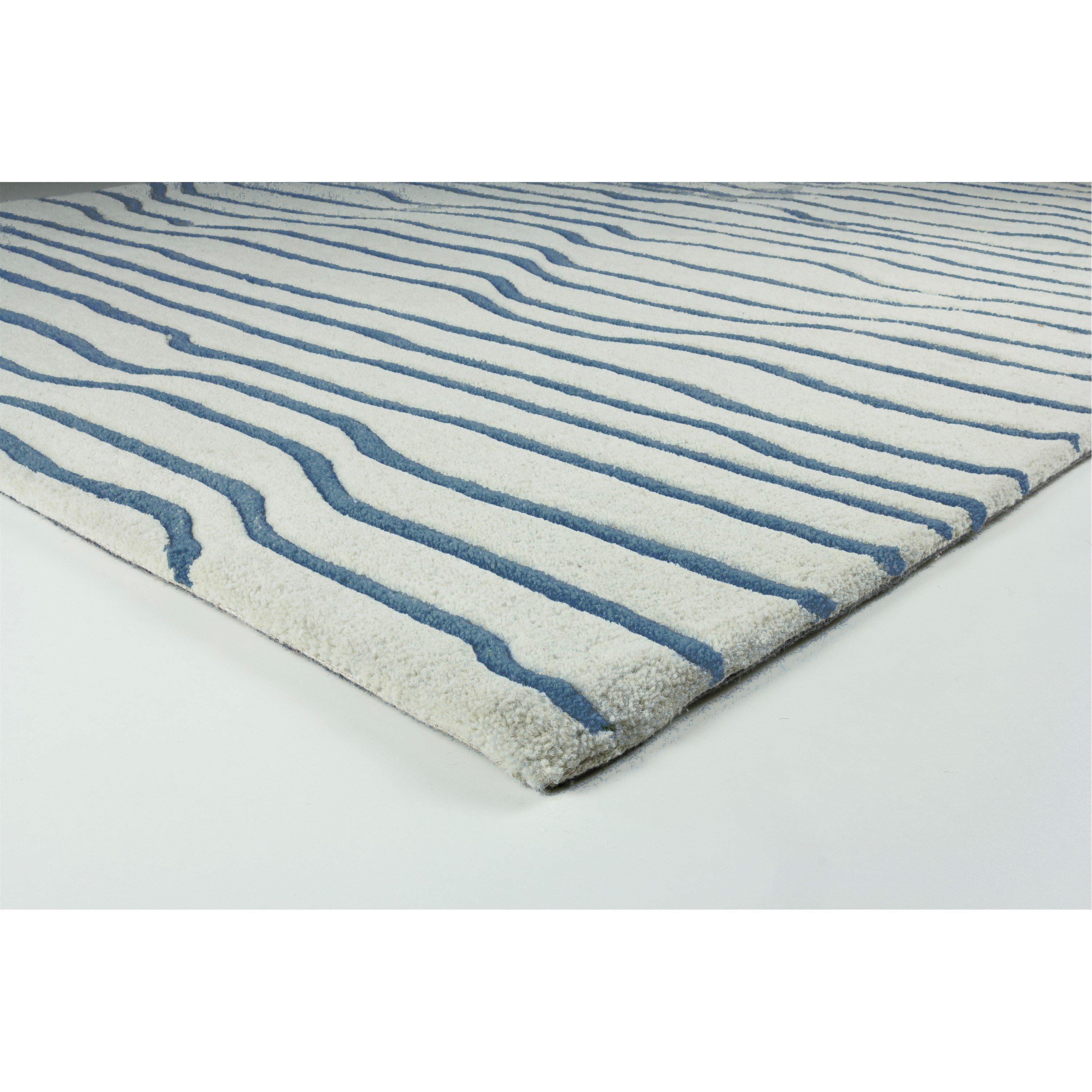 Blue - Esselle - Aura Dune Natural / Blue 160 x 230cm Rug - 2