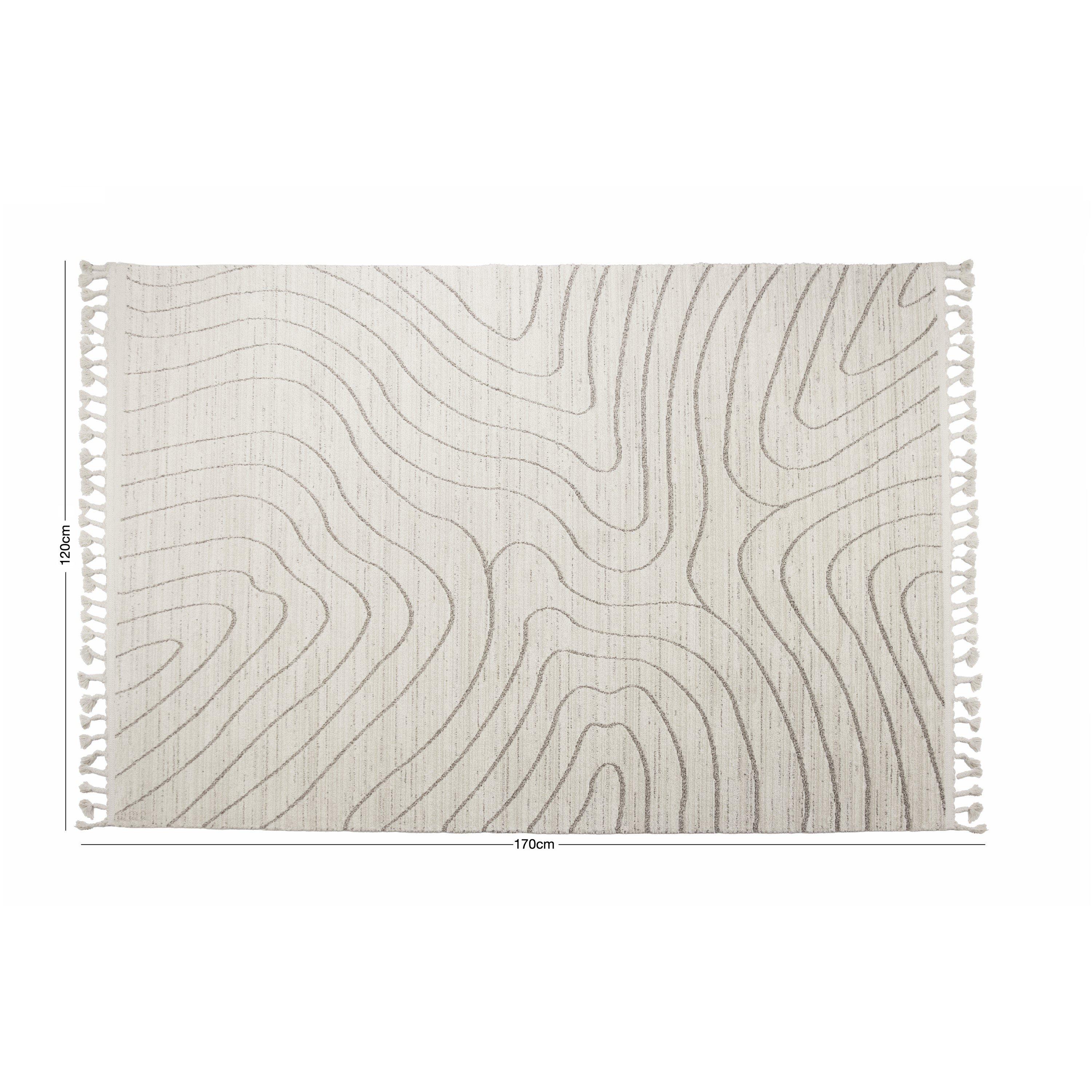 Cream - Esselle - Arctic Contour Natural / Mink 120 x 170cm Rug - 5