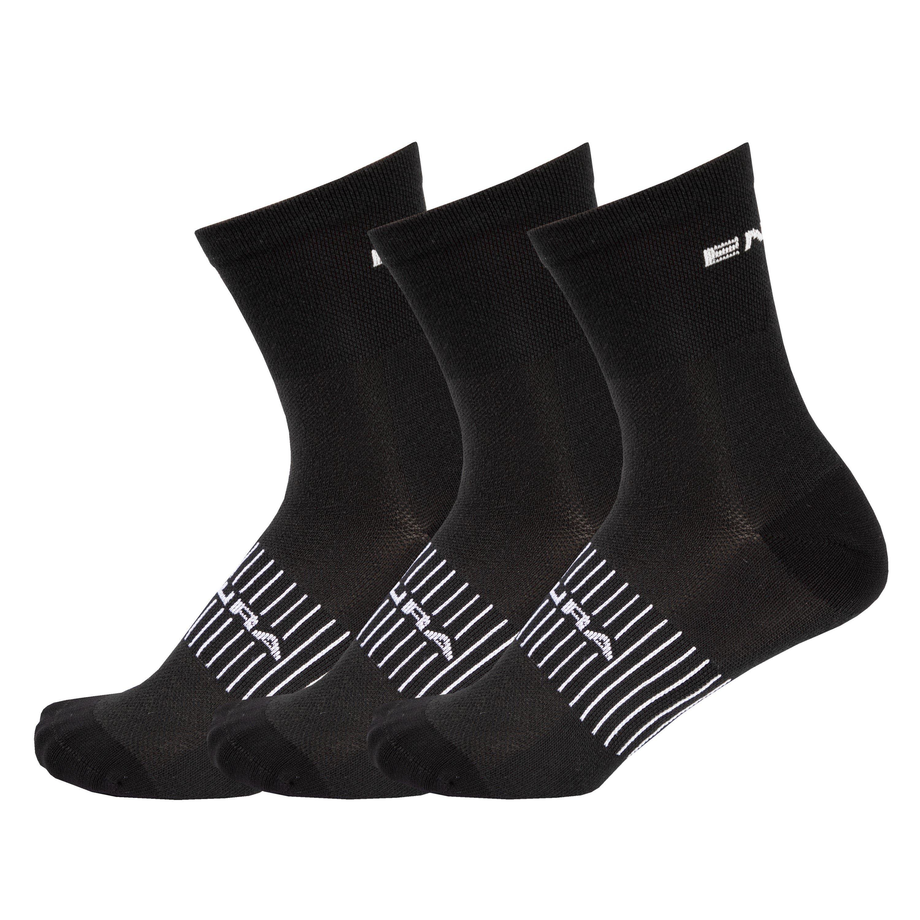 Black - Endura - Coolmax 3Pack Sock - 1