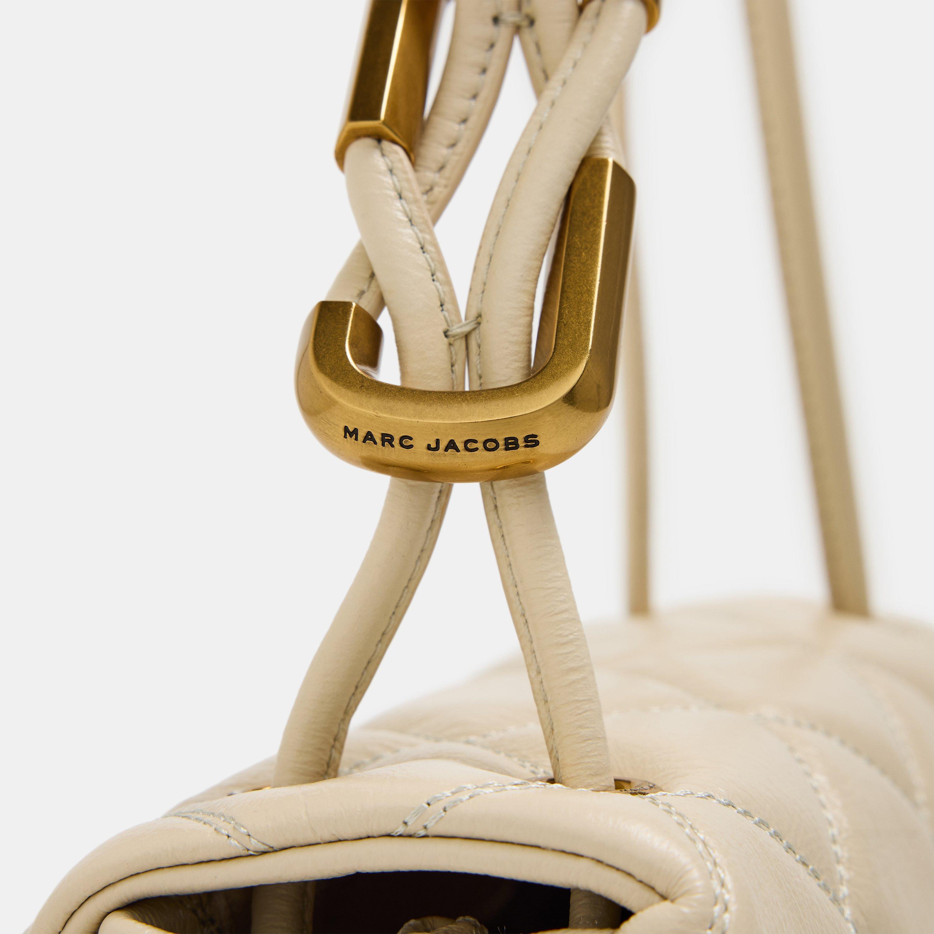 Cloud White - Marc Jacobs - Women's Quilted Chain Shoulder Bag - 3