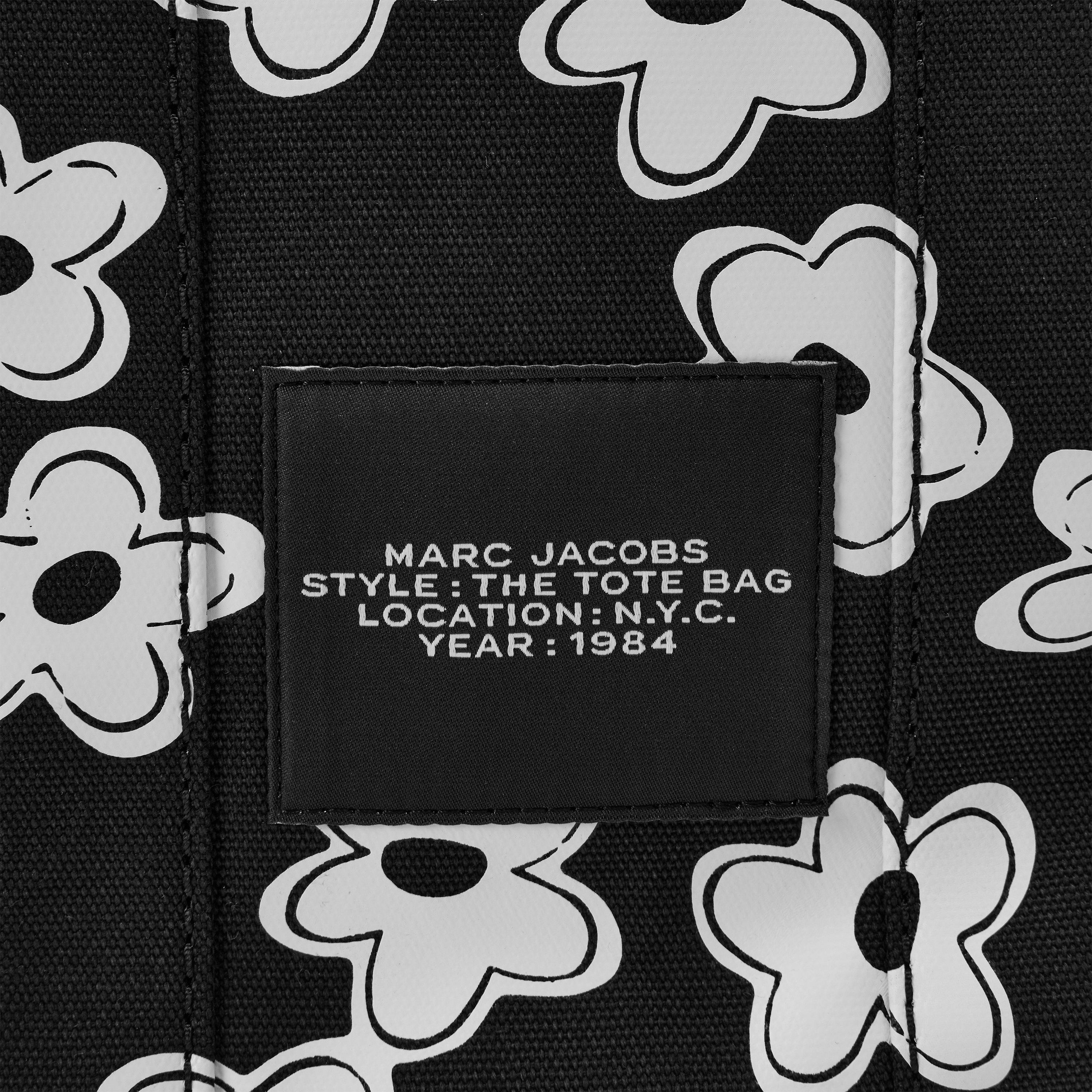 Black/White - Marc Jacobs - Women's Daisy Canvas Tote Bag - 3