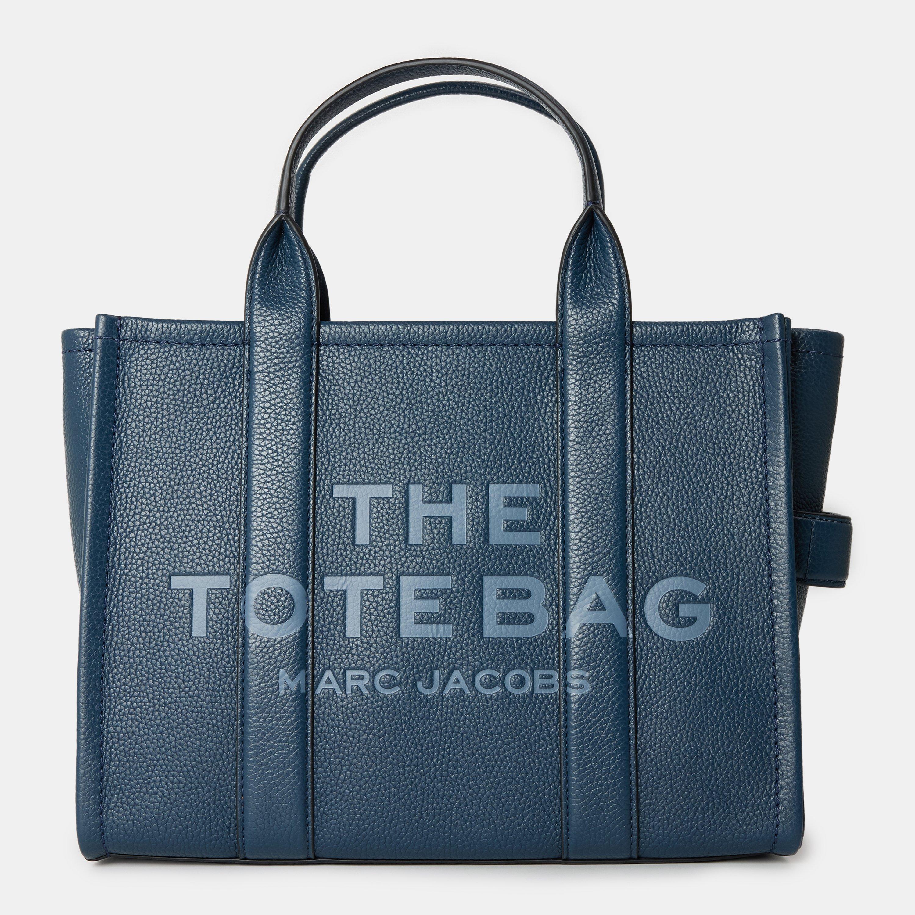 Marc Jacobs Women's Medium Leather Tote Bag - Blue Sea