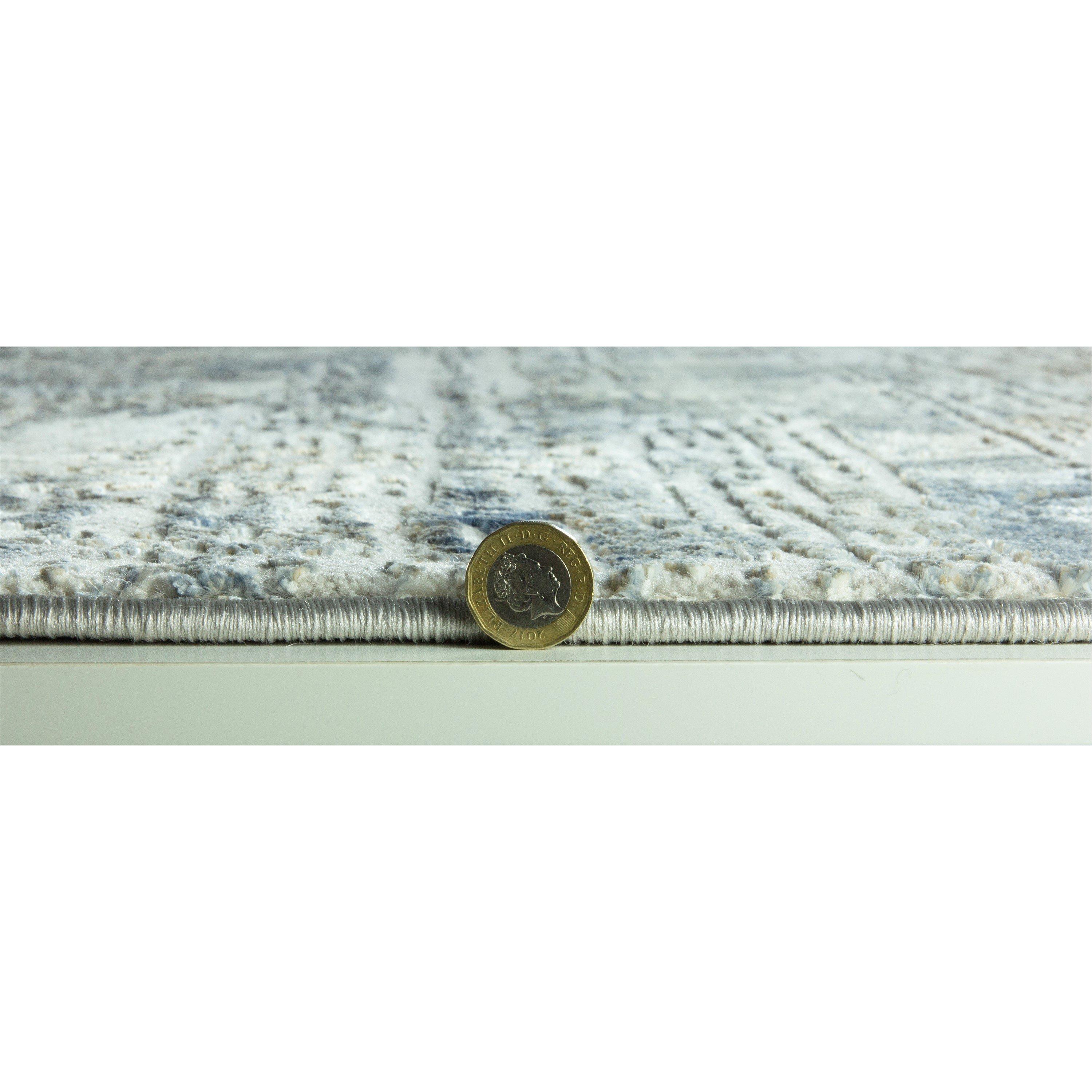 Blue - Esselle - Solar Neptune Natural / Blue 120 x 170cm Rug - 11