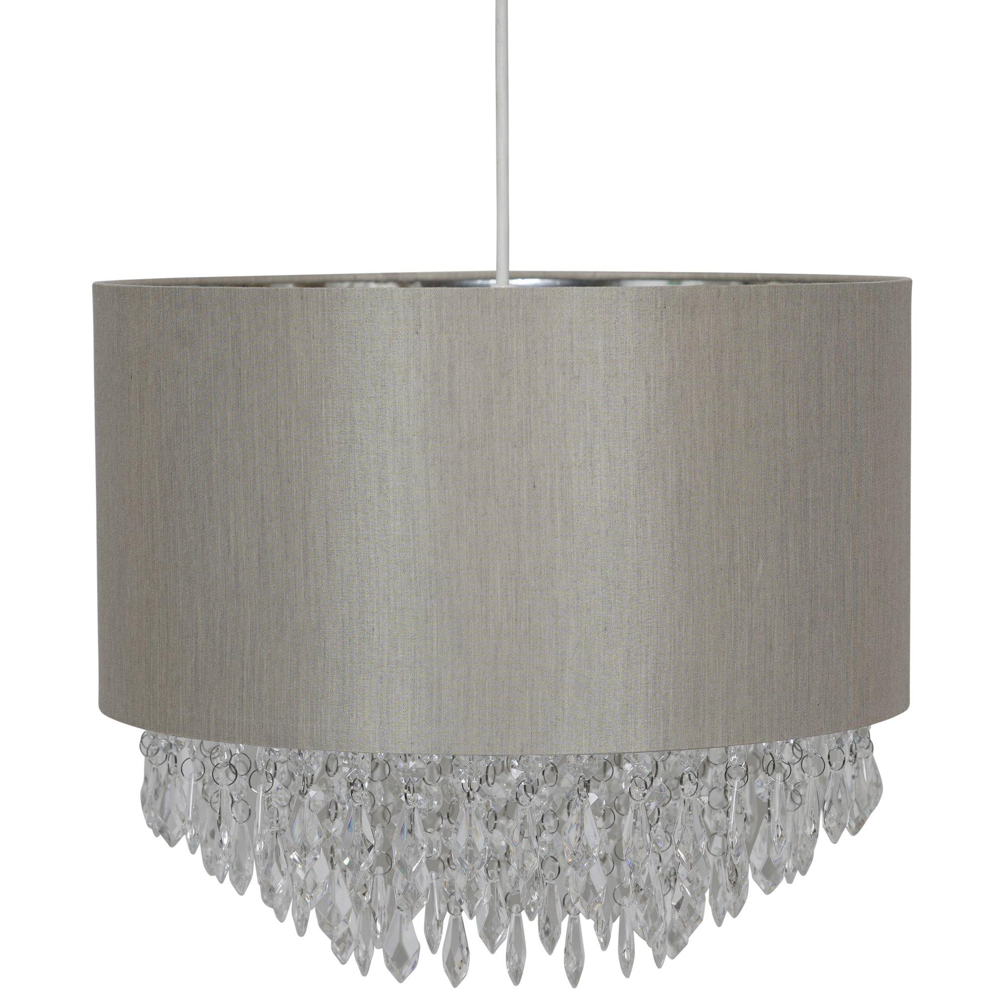 K Living  Waverly Beaded Droplet Chandelier Pendant Ceiling - Neutral
