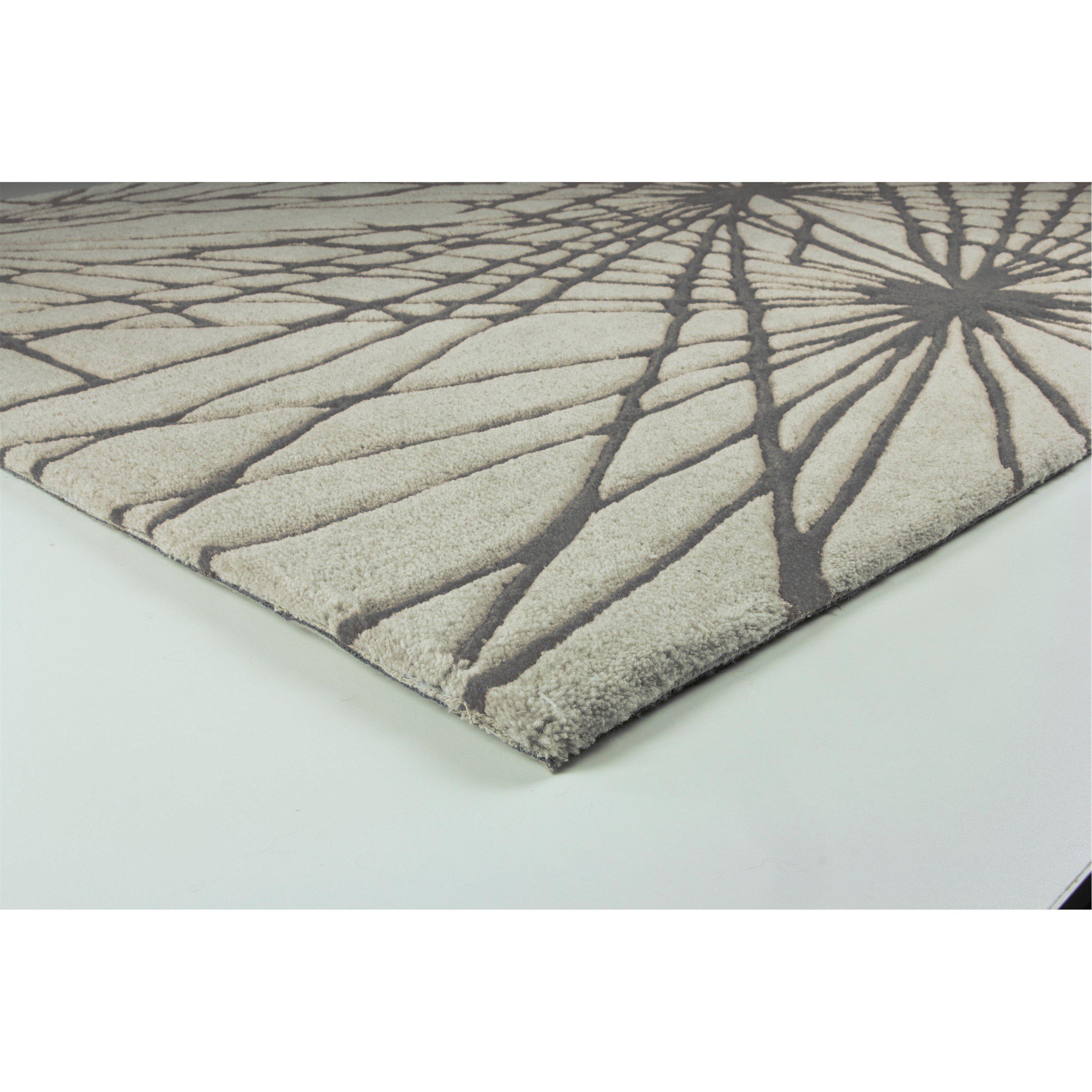 Charcoal - Esselle - Aura Starburst Natural / Charcoal 120 x 170cm Rug - 2