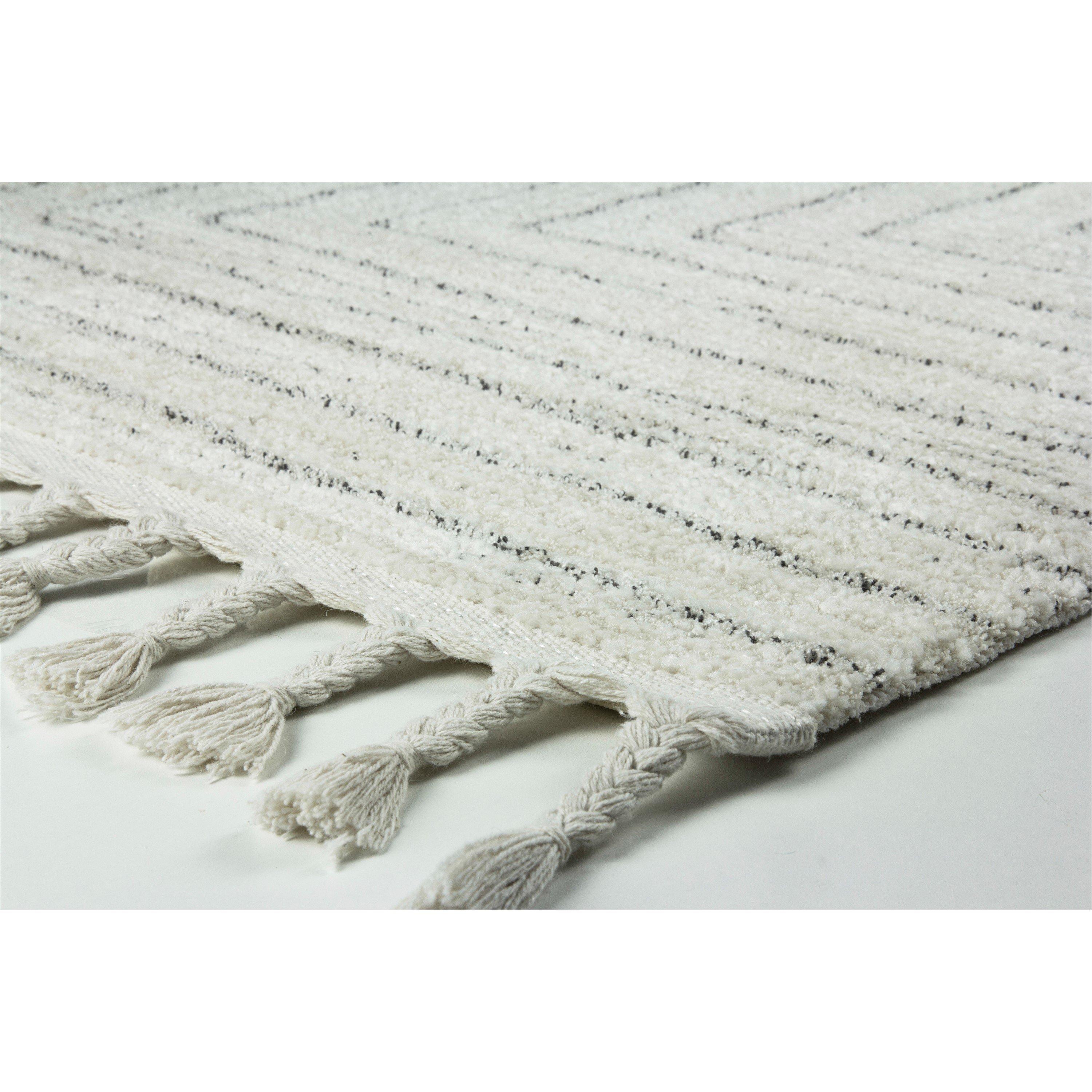 Cream - Esselle - Arctic Maze Natural / Grey 160 x 230cm Rug - 2