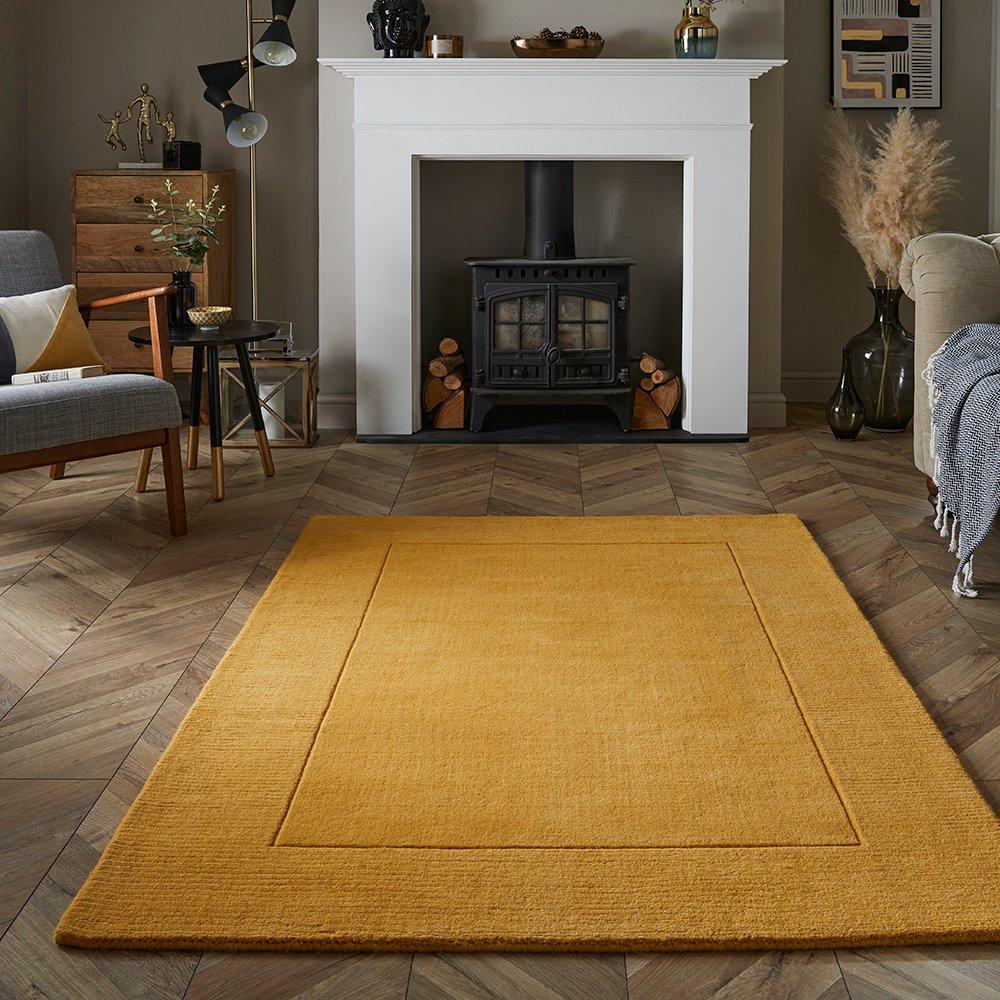 Yellow - Esselle - Esme Wool Ochre Rug 200 x 290cm - 6