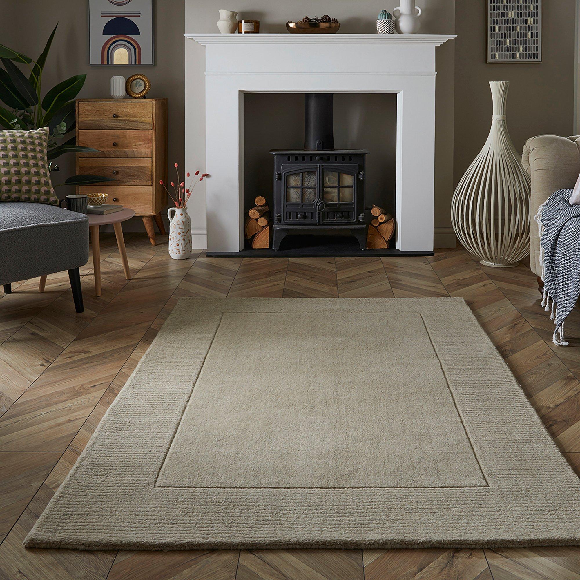 Neutral - Esselle - Esme Wool Stone Rug 200 x 290cm - 3