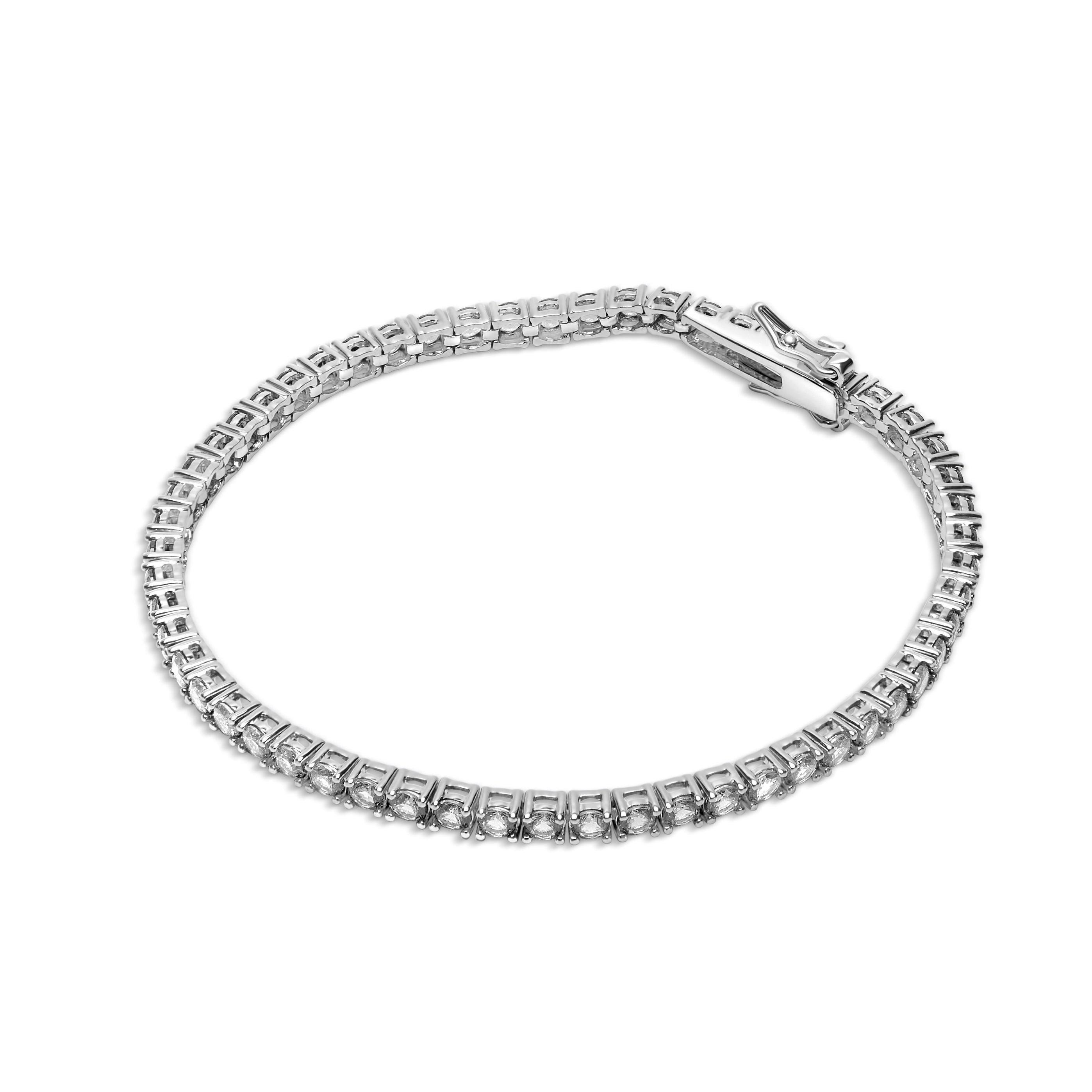 Crystal - Common Lines - Tennis Bracelet - 1
