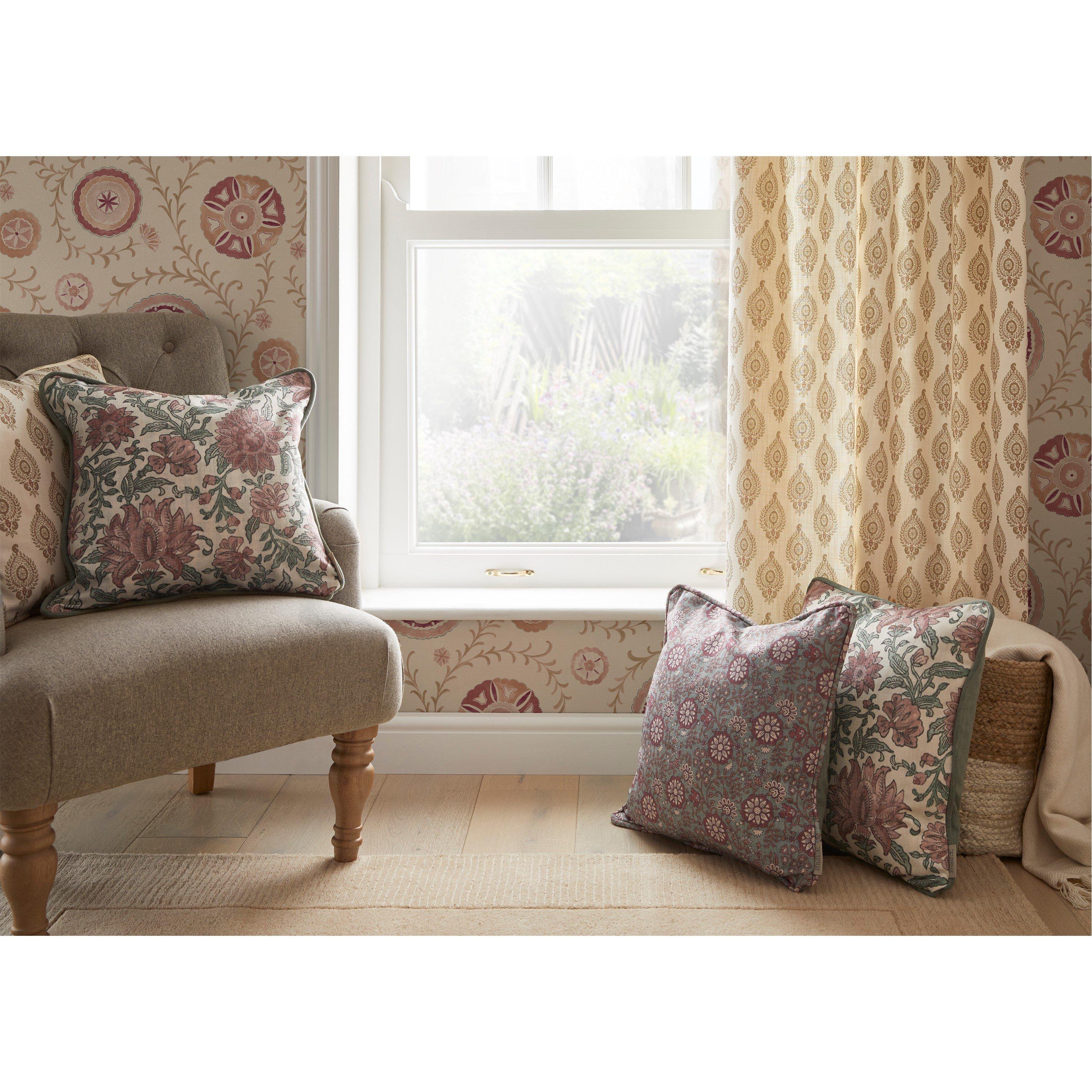 Pink - Esselle - Nima Floral Rose/Sage Cushion - 4