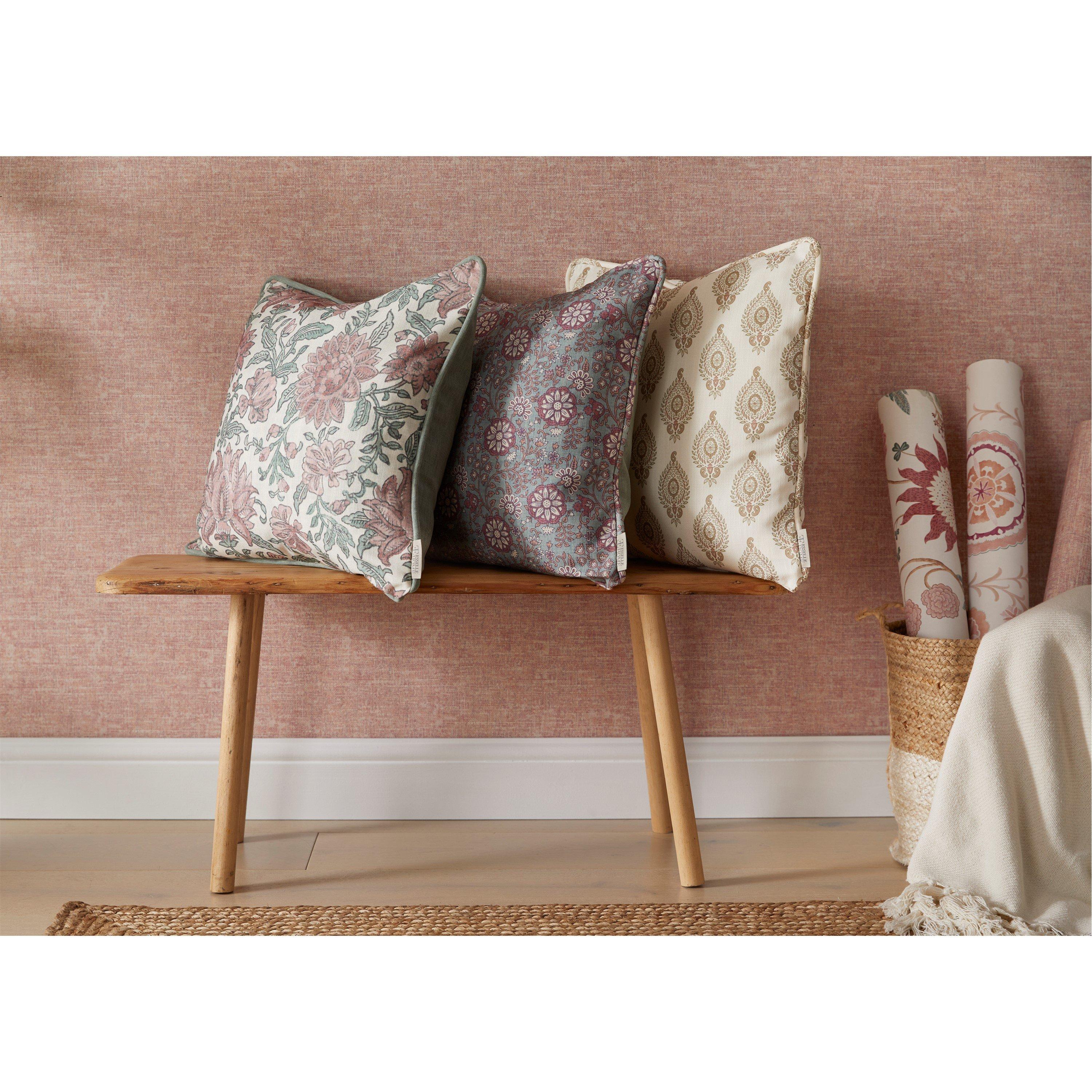 Pink - Esselle - Nima Floral Rose/Sage Cushion - 6