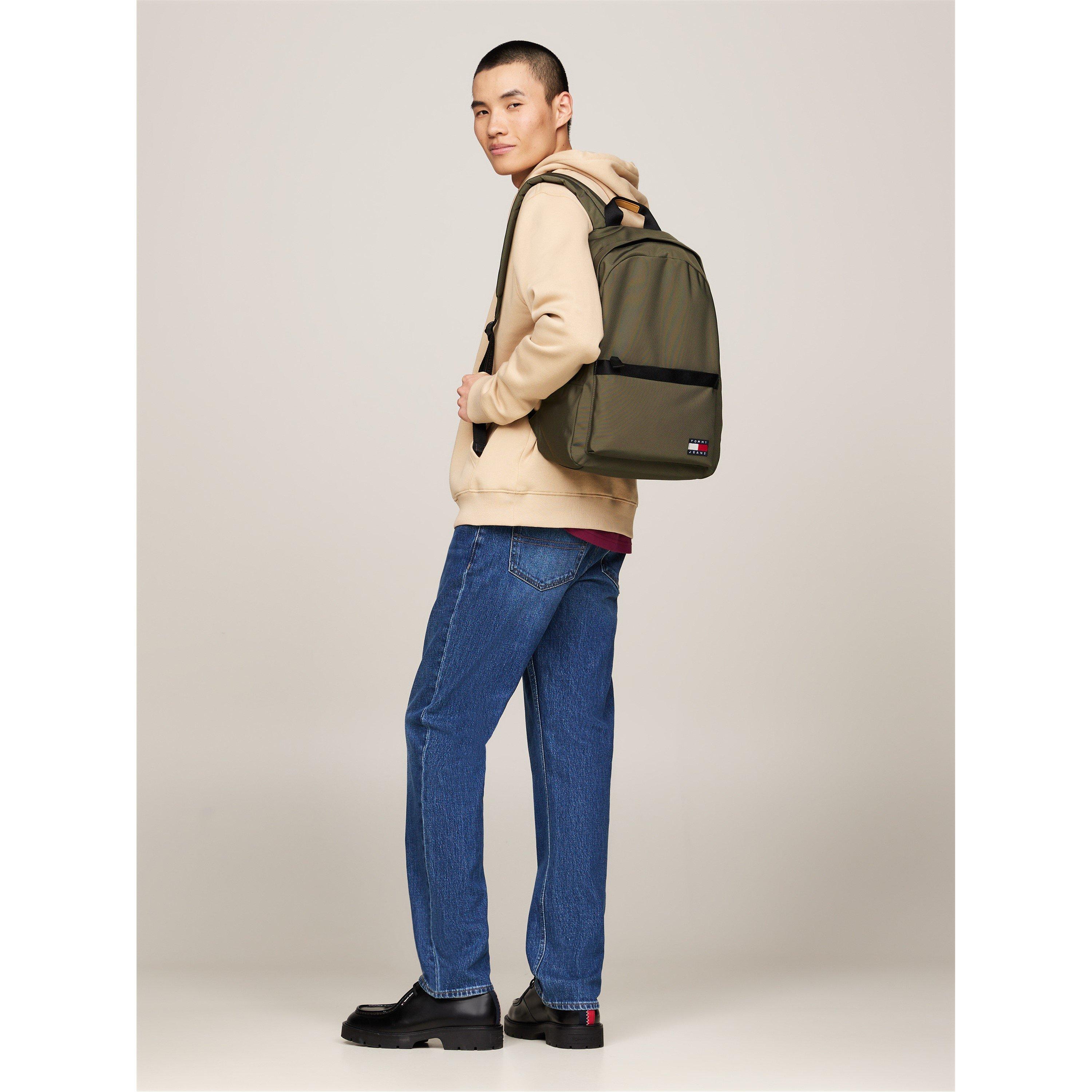 Pewter Green - Tommy Jeans - Essential Dome Flag Backpack - 4