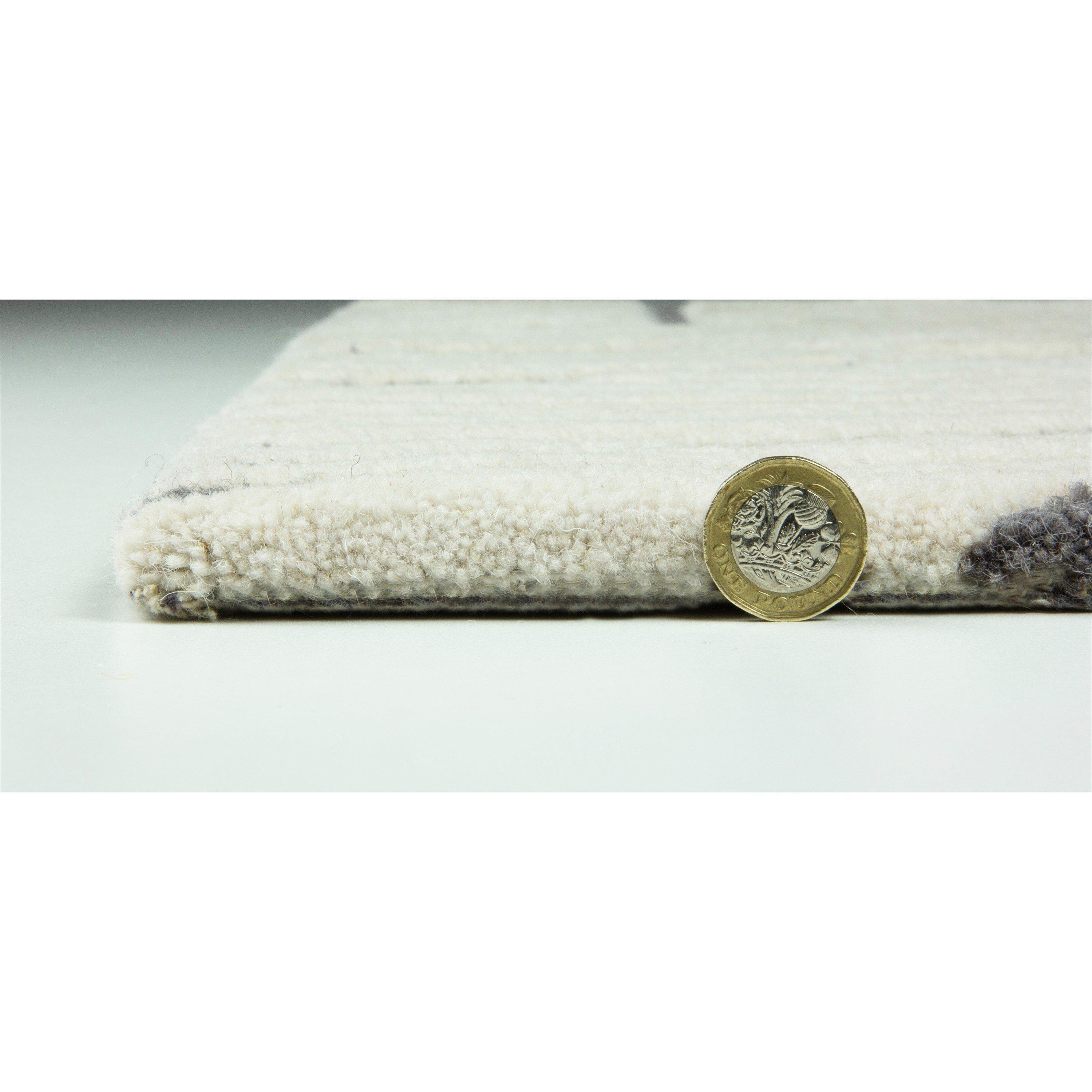 Charcoal - Esselle - Aura Starburst Natural / Charcoal 160 x 230cm Rug - 3