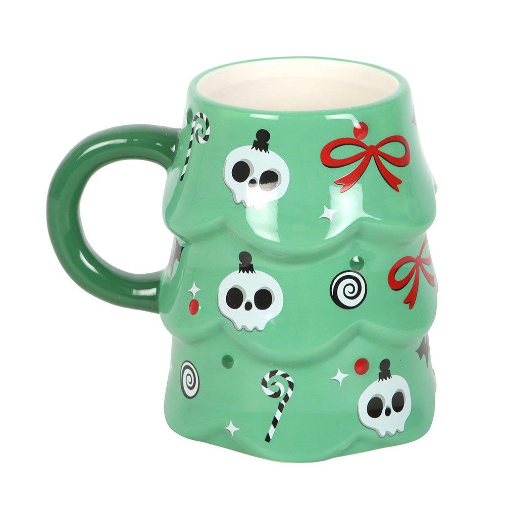 Green - Something Different - Creepy Christmas Tree Mug - 2