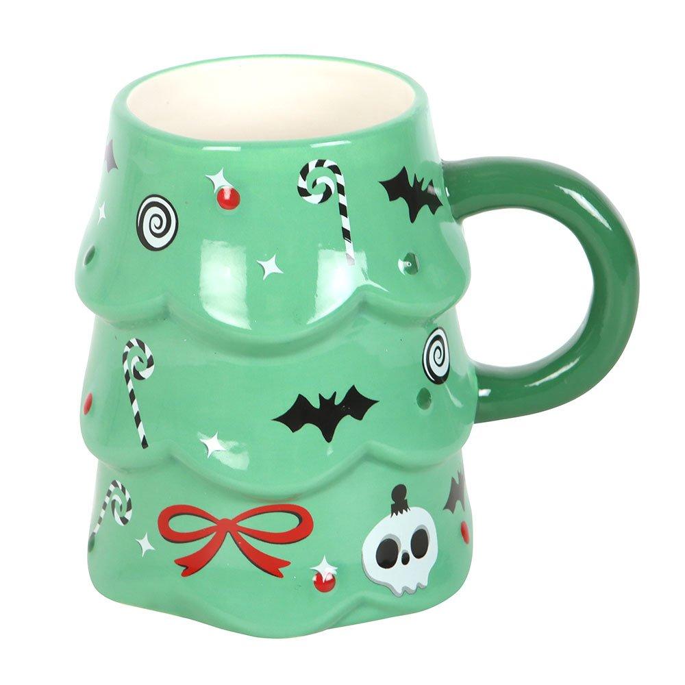 Green - Something Different - Creepy Christmas Tree Mug - 4