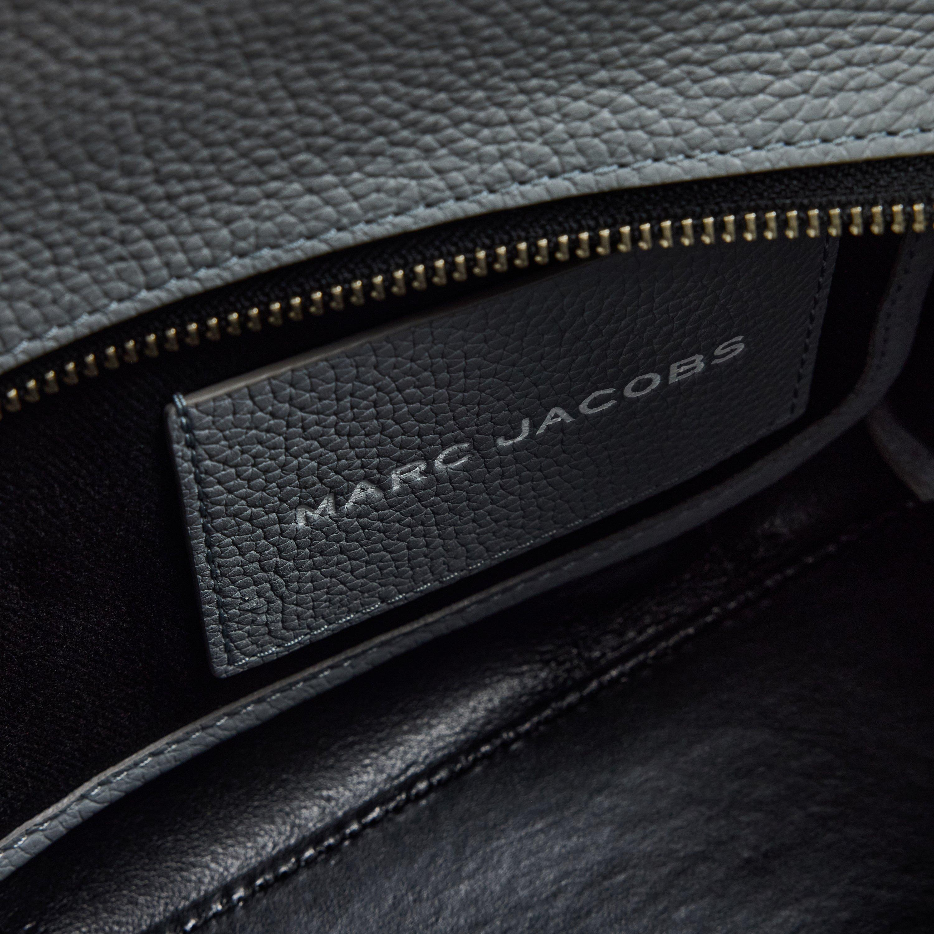 Wolf Grey - Marc Jacobs - Women's Small Leather Tote Bag - 4