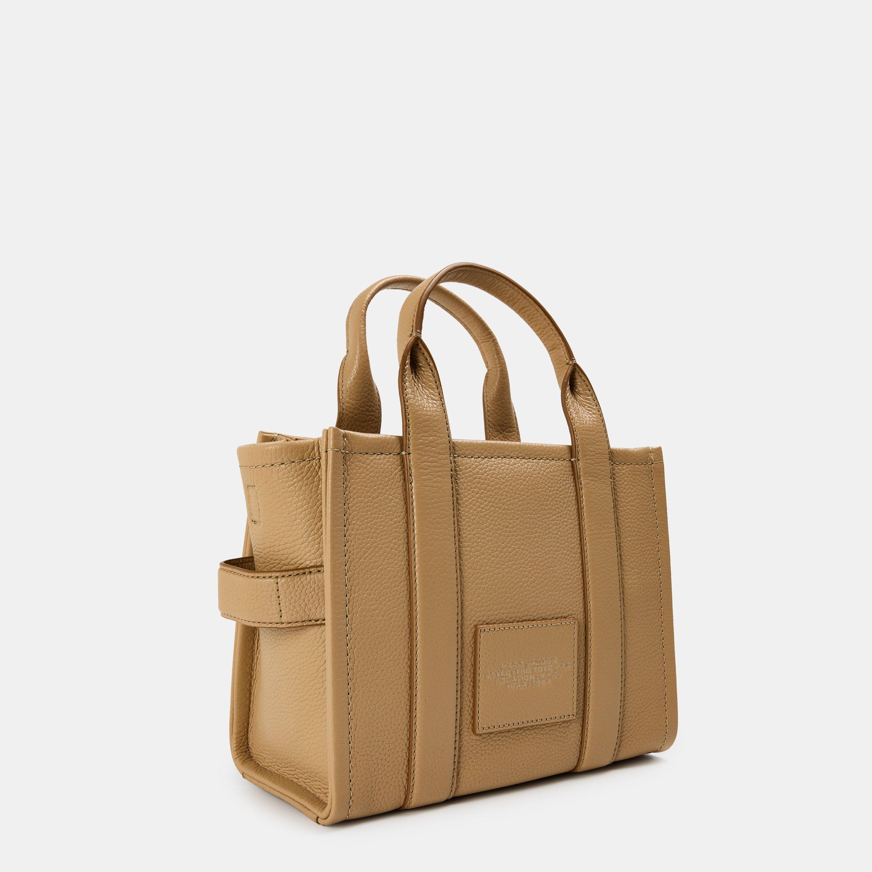 Camel - Marc Jacobs - Women's Small Leather Tote Bag - 2