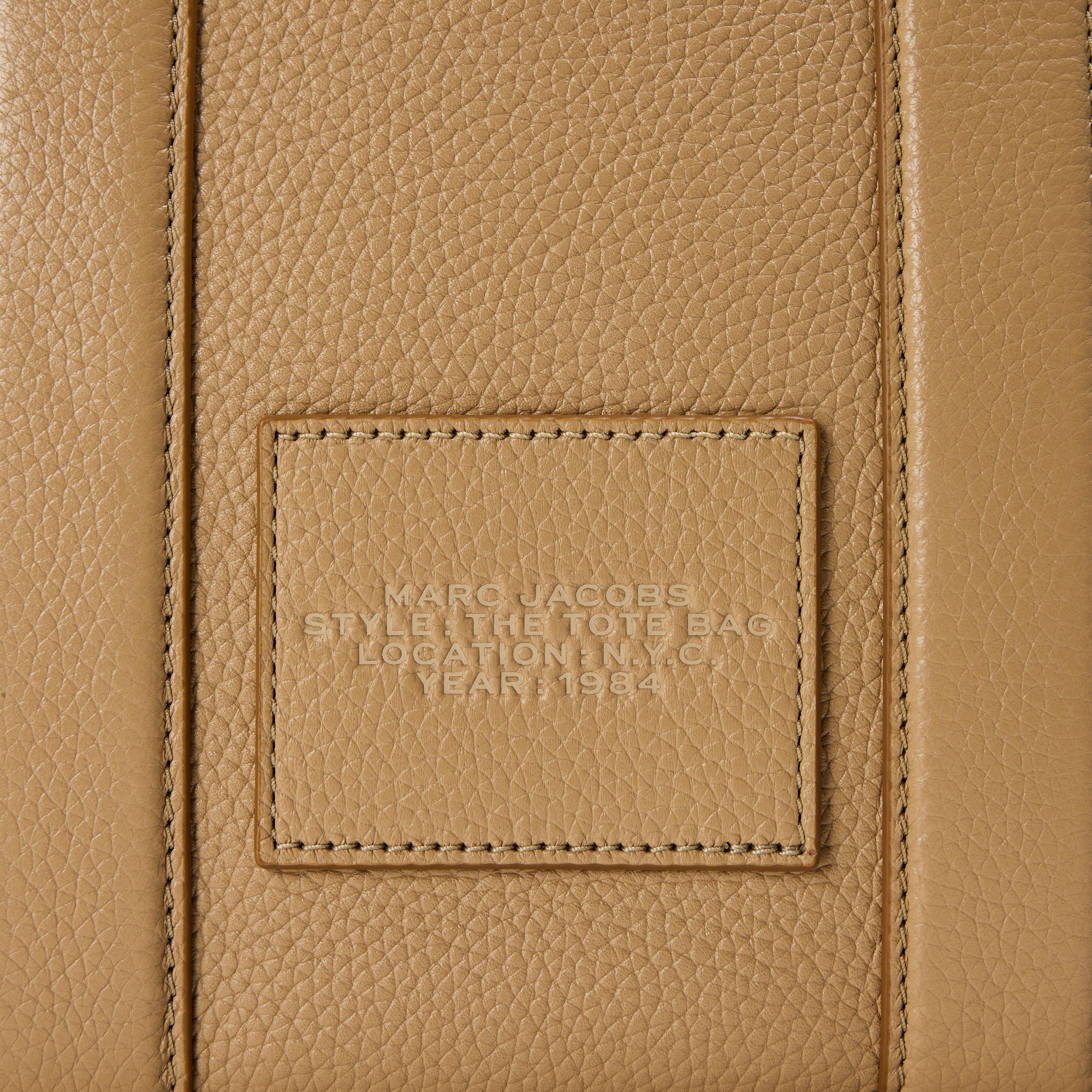 Camel - Marc Jacobs - Women's Small Leather Tote Bag - 3