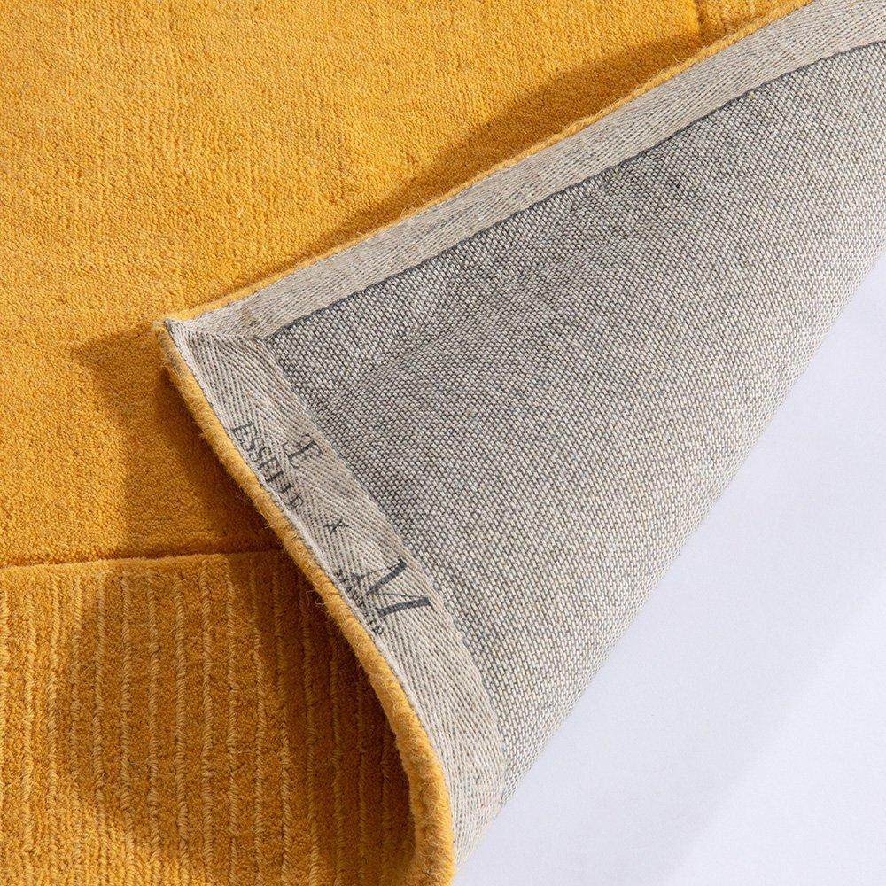 Yellow - Esselle - Esme Wool Ochre Rug 80x150cm - 3