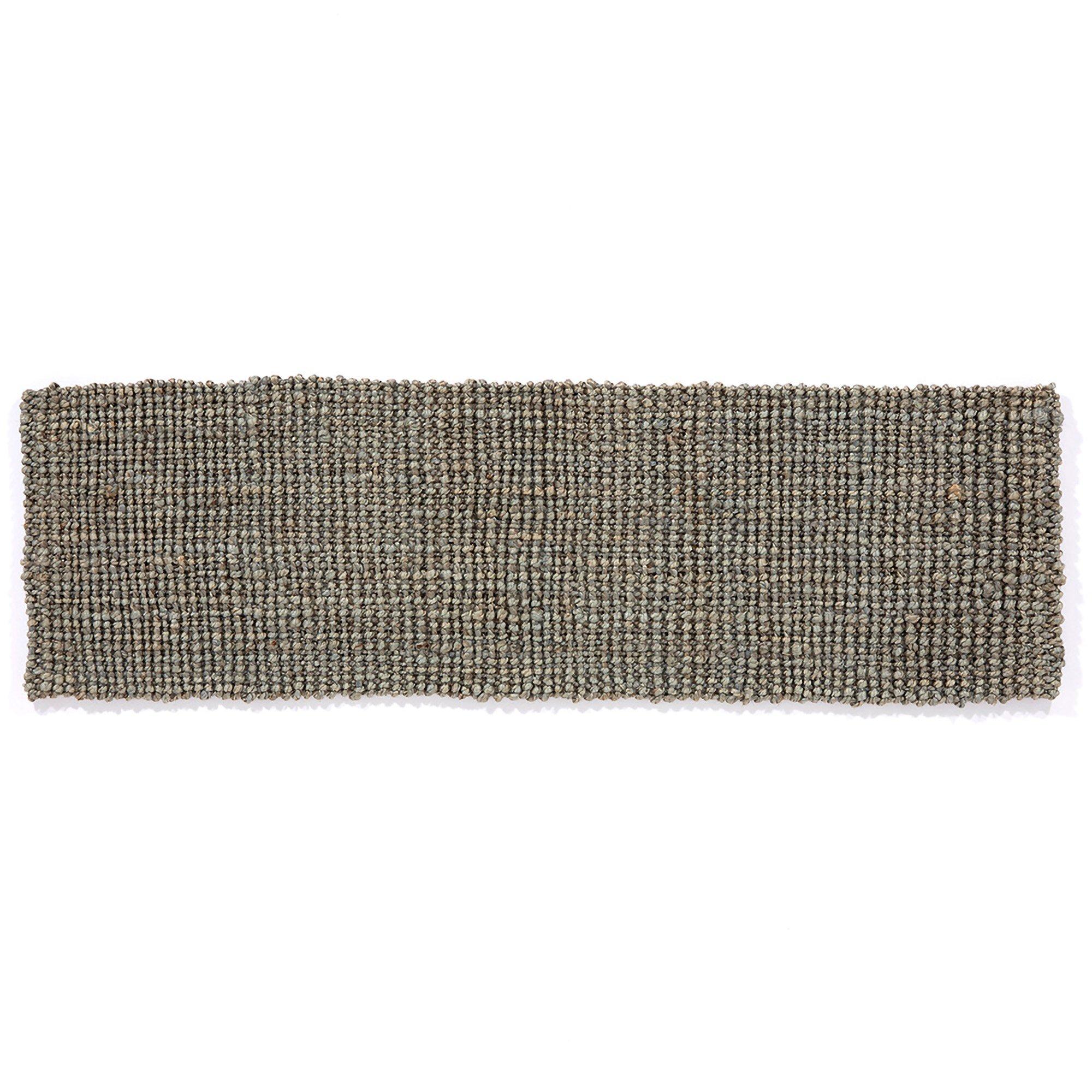 Grey - Esselle - Whitefield 45x150cm Grey Handwoven Boucle Runner - 1