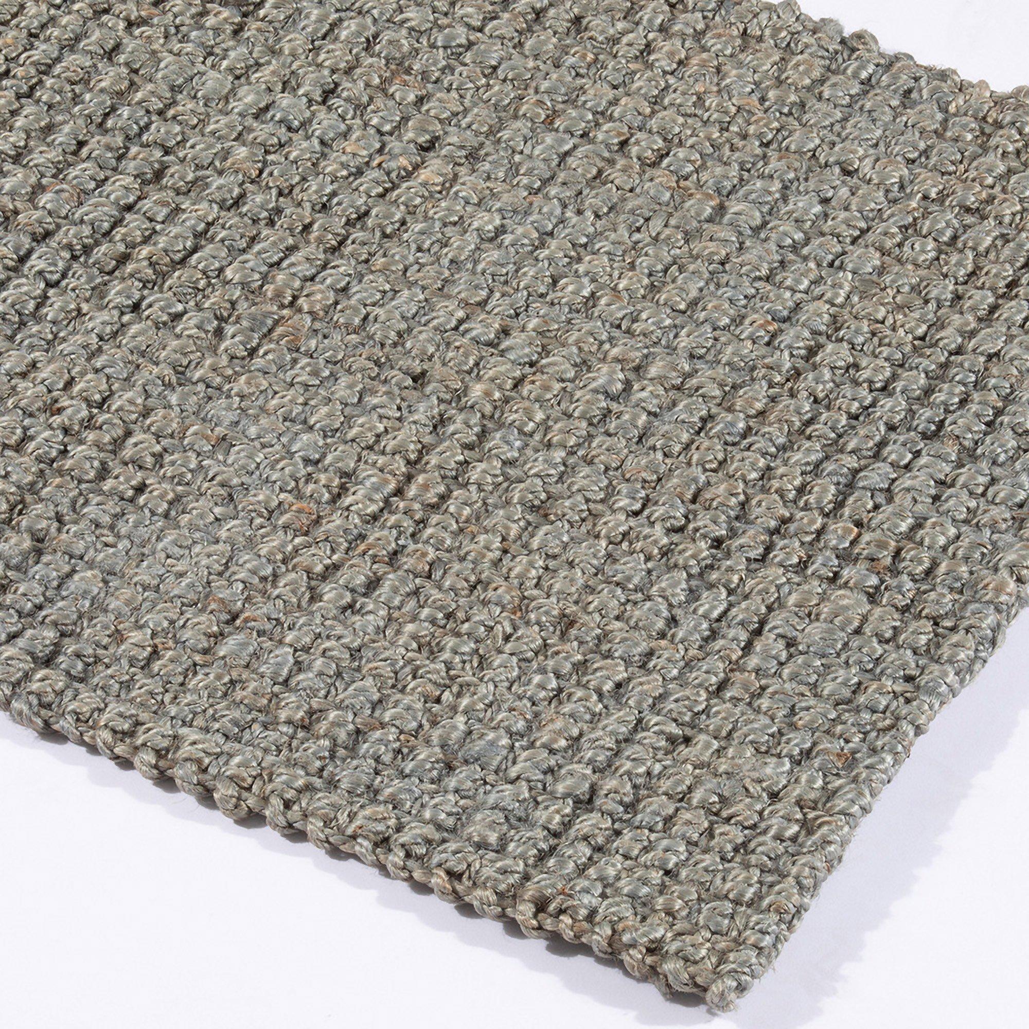 Grey - Esselle - Whitefield 45x150cm Grey Handwoven Boucle Runner - 2