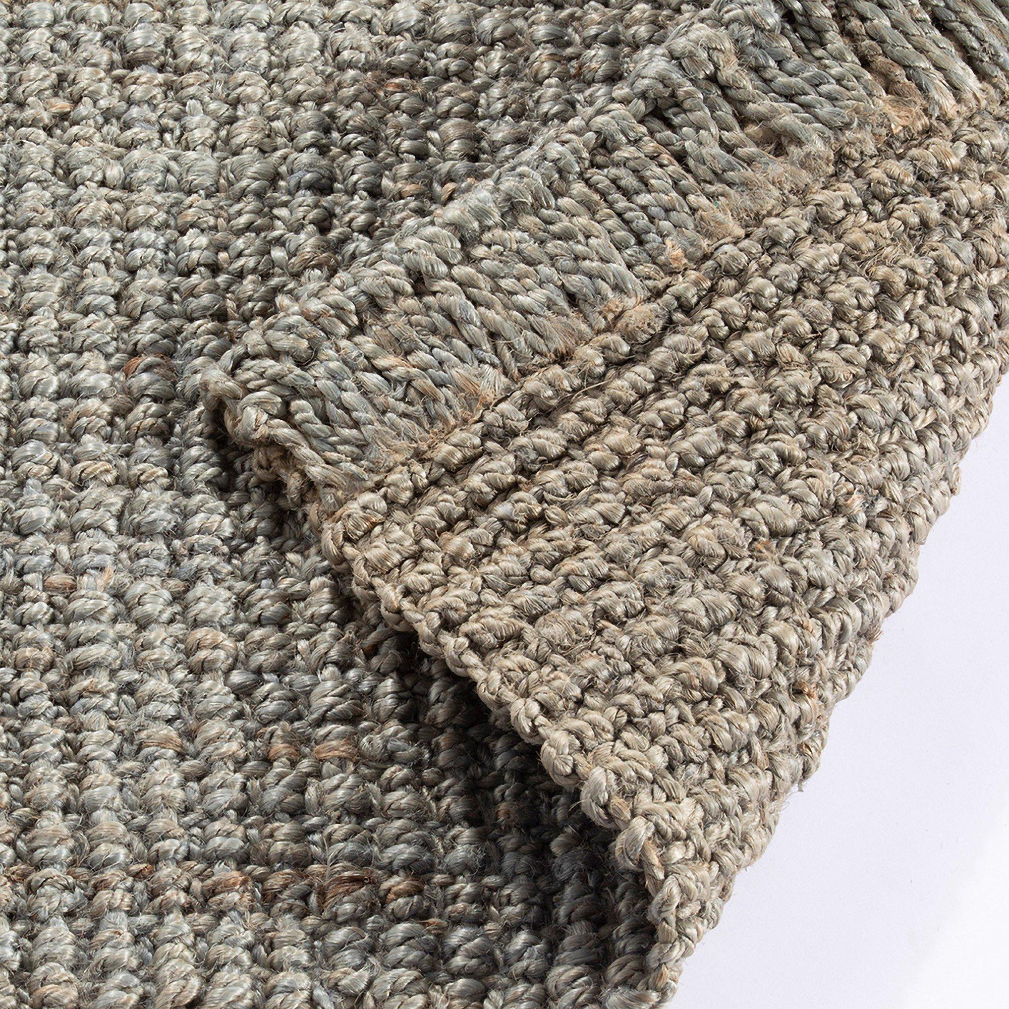 Grey - Esselle - Whitefield 45x150cm Grey Handwoven Boucle Runner - 3