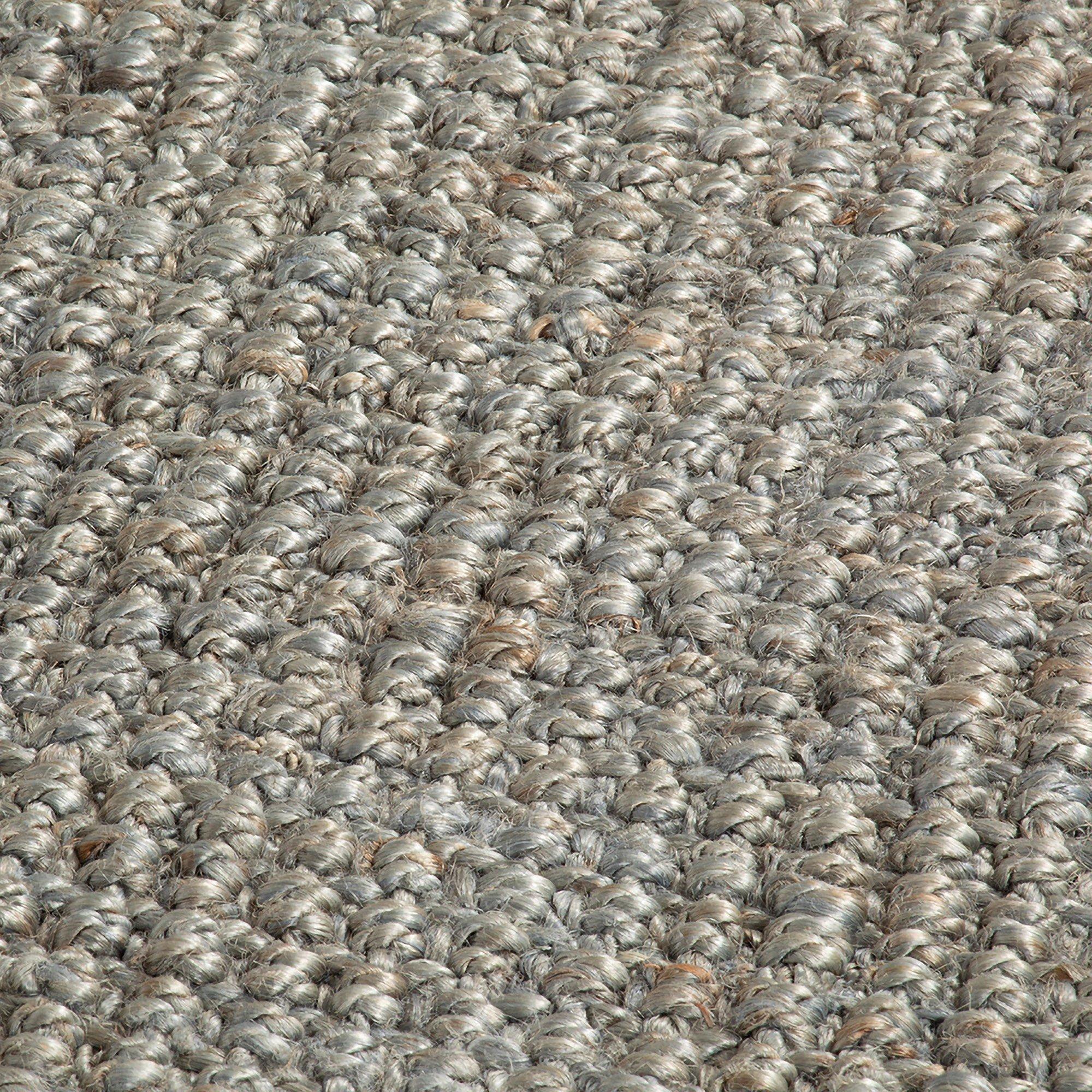 Grey - Esselle - Whitefield 45x150cm Grey Handwoven Boucle Runner - 4