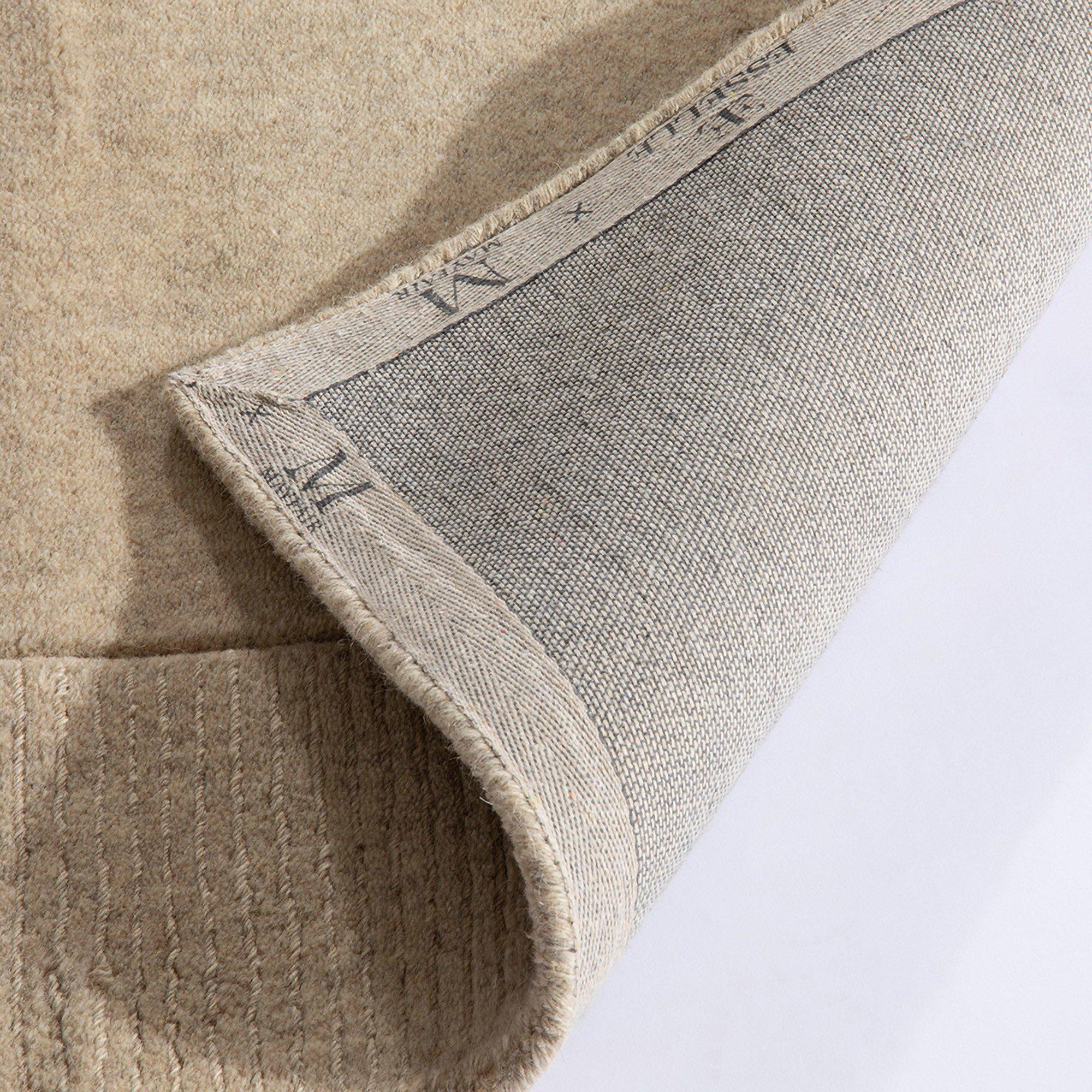 Neutral - Esselle - Esme Wool Stone Rug 80x150cm - 4