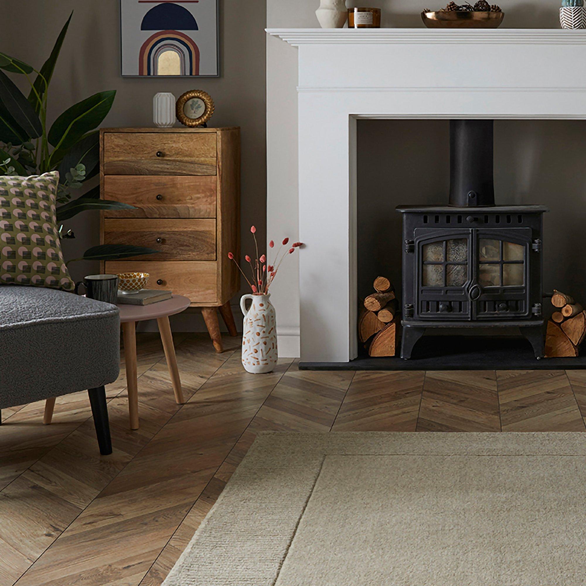 Neutral - Esselle - Esme Wool Stone Rug 80x150cm - 5