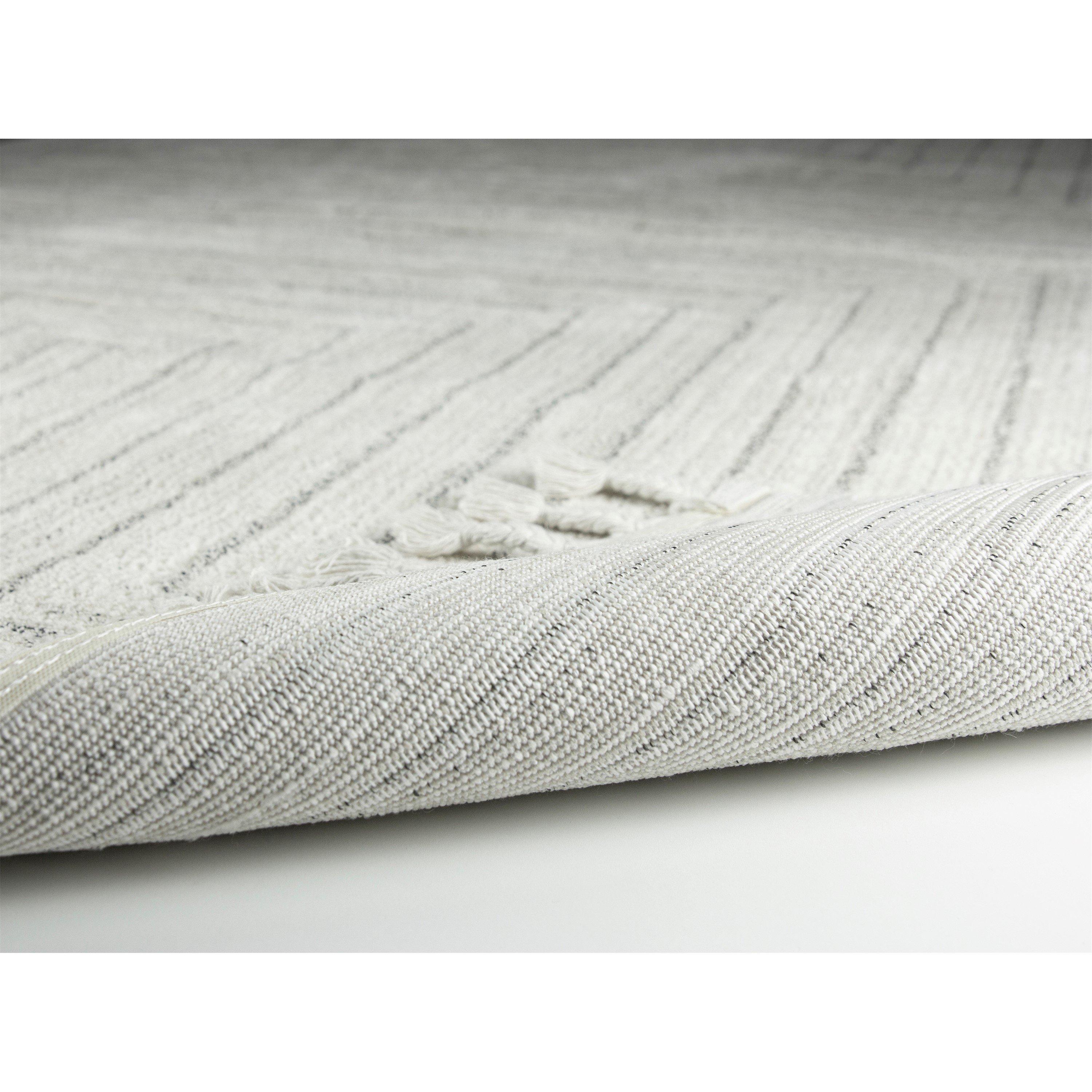 Cream - Esselle - Arctic Maze Natural / Grey 120 x 170cm Rug - 4