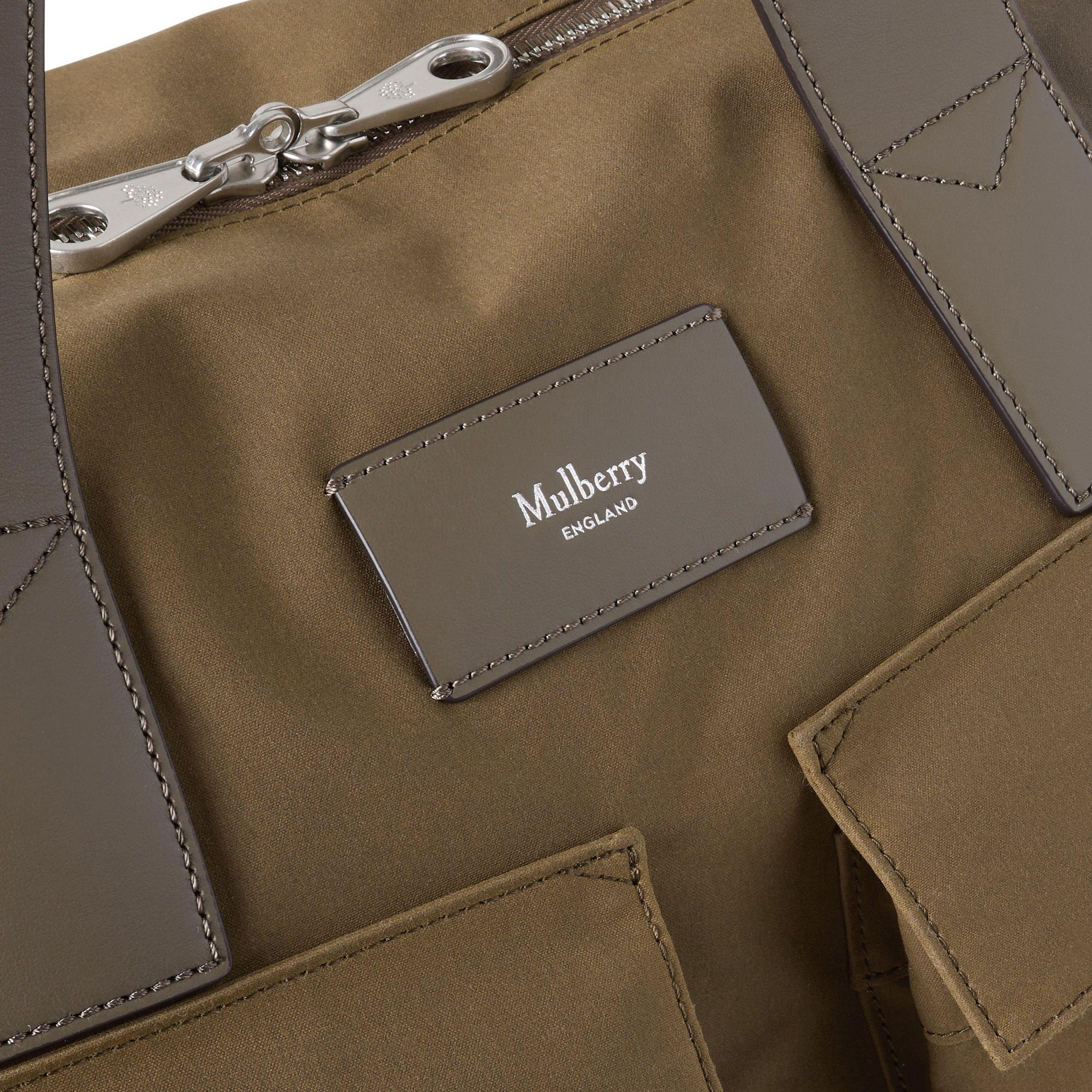 Dark Moss - Mulberry - Waxed Cotton Day Clipper Holdall - 4