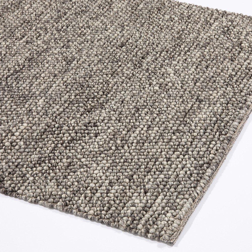 Grey - Esselle - Delilah Mottled Wool Pebble Grey Rug 200x290cm - 2
