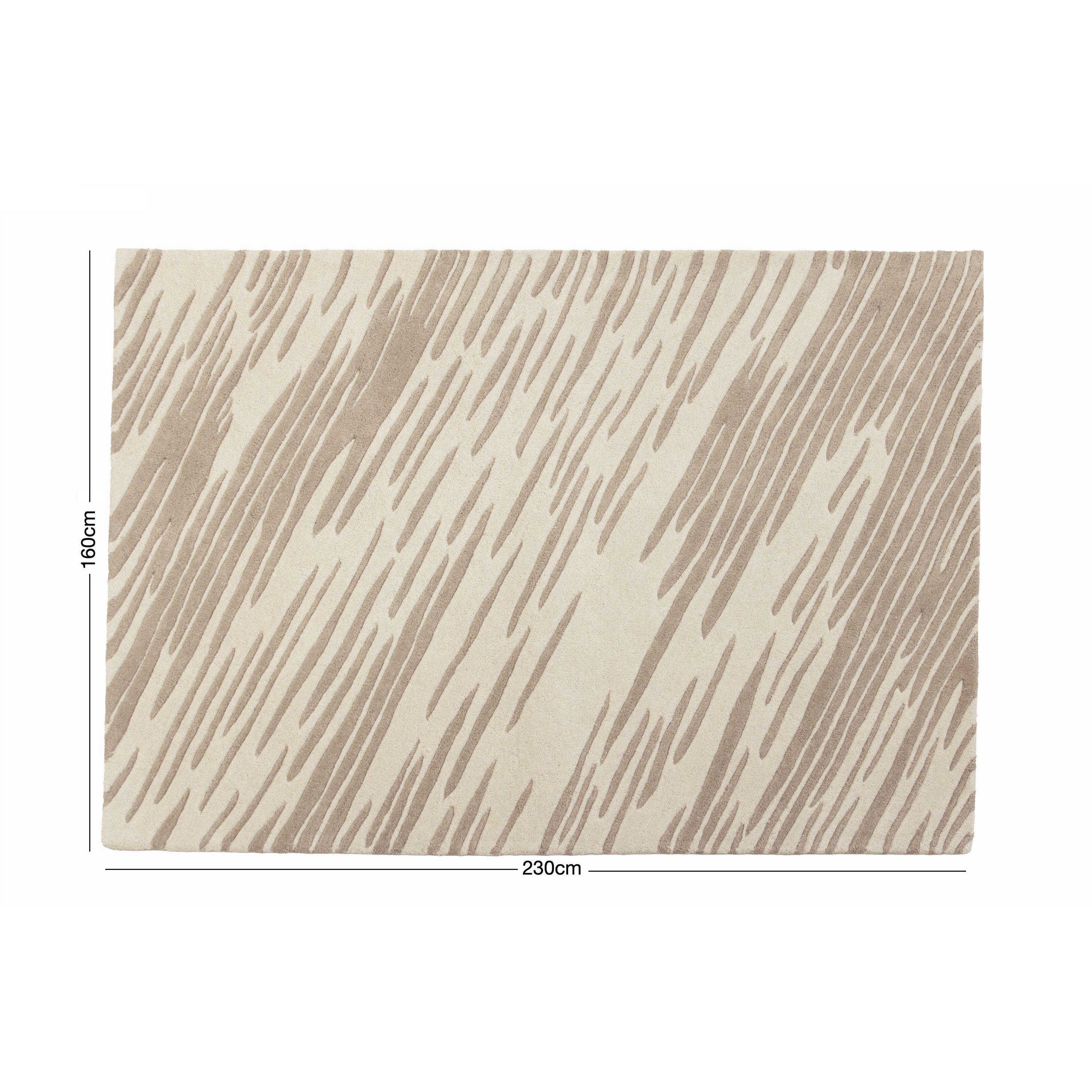 Grey - Esselle - Aura Storm Natural / Mink 160 x 230cm Rug - 5