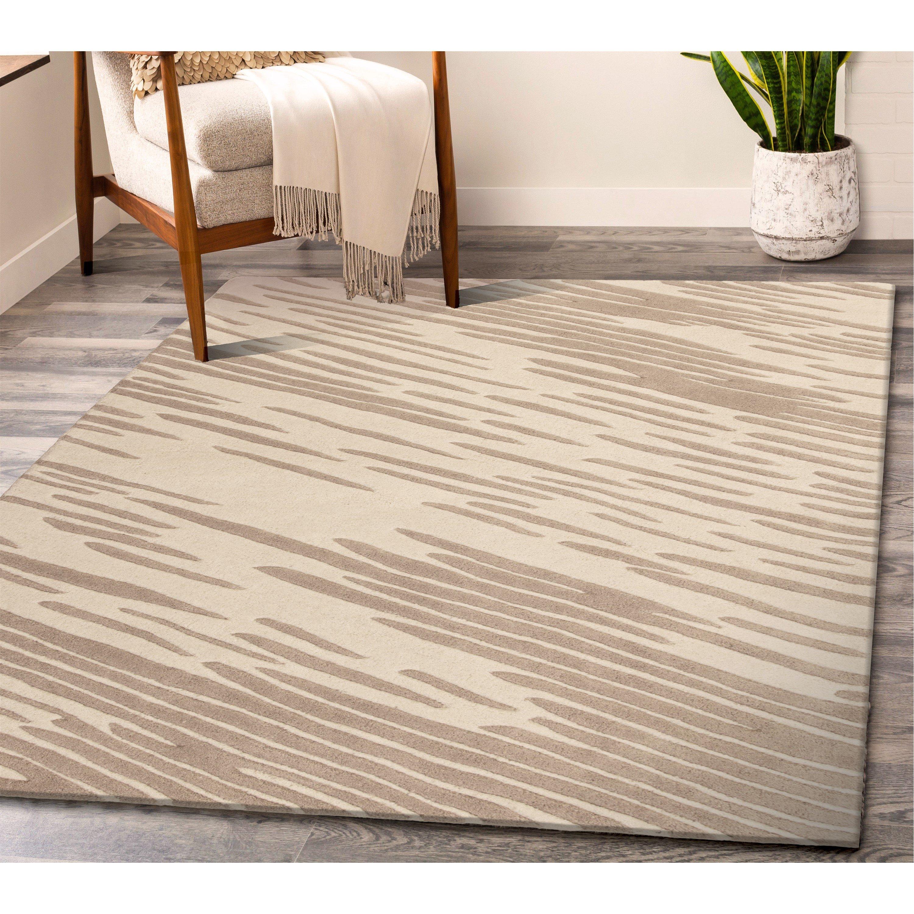 Grey - Esselle - Aura Storm Natural / Mink 160 x 230cm Rug - 6