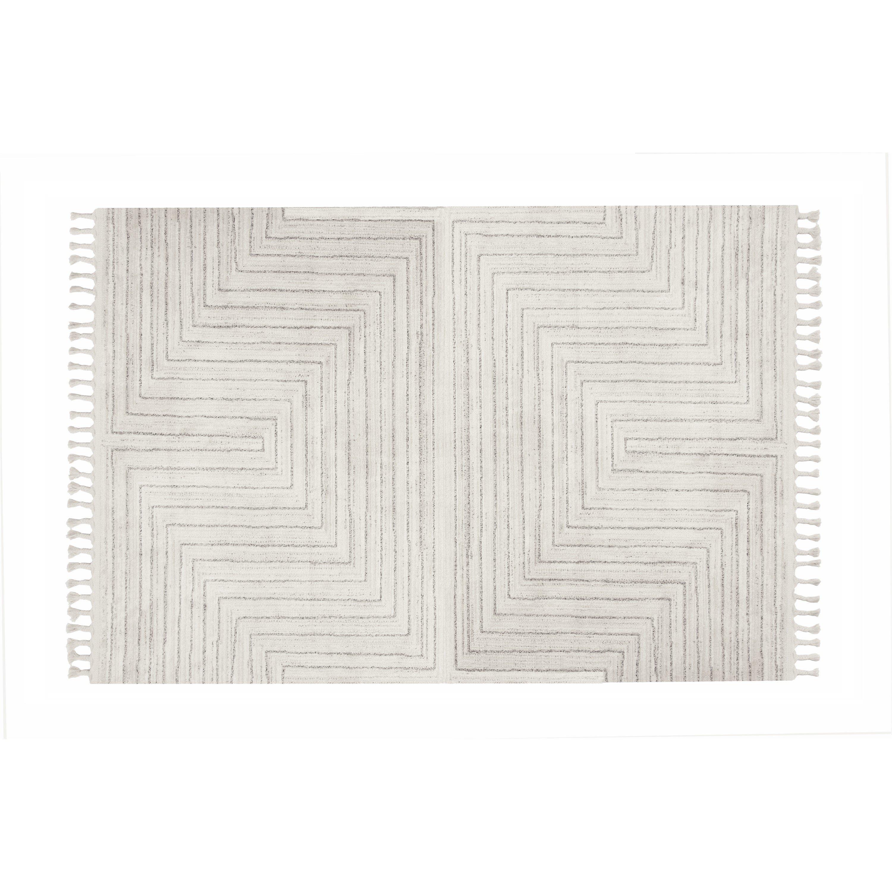 Esselle Arctic Maze Natural / Grey 200 x 290cm Rug