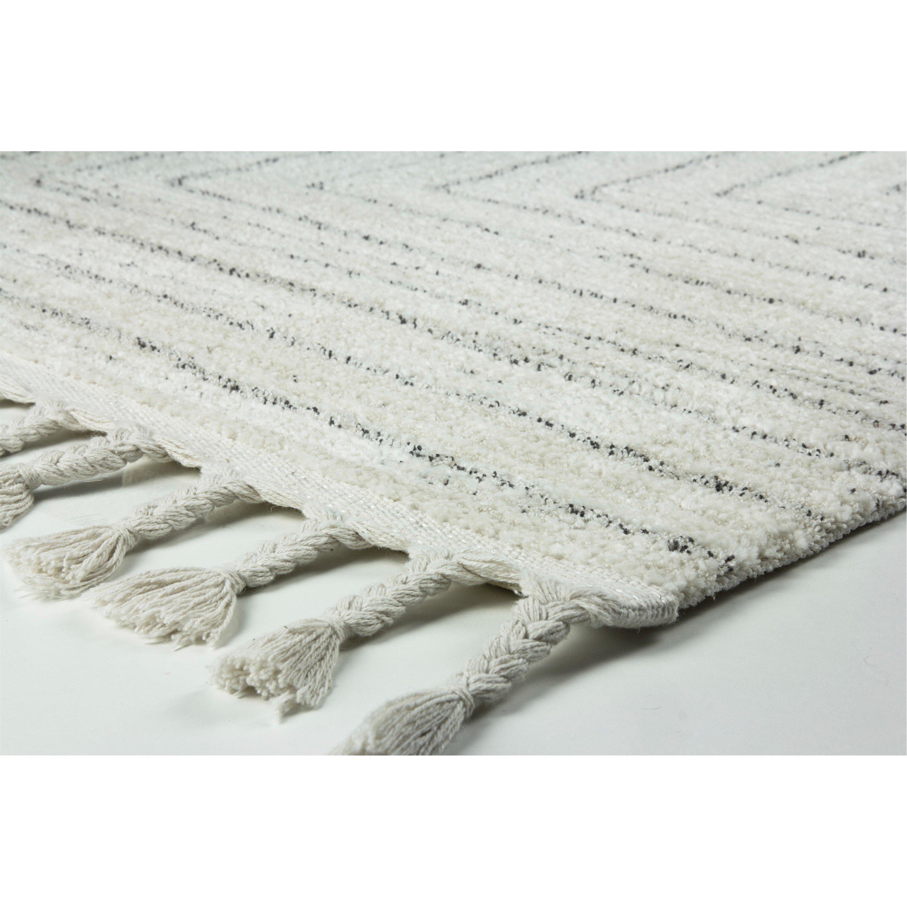 Cream - Esselle - Arctic Maze Natural / Grey 200 x 290cm Rug - 2
